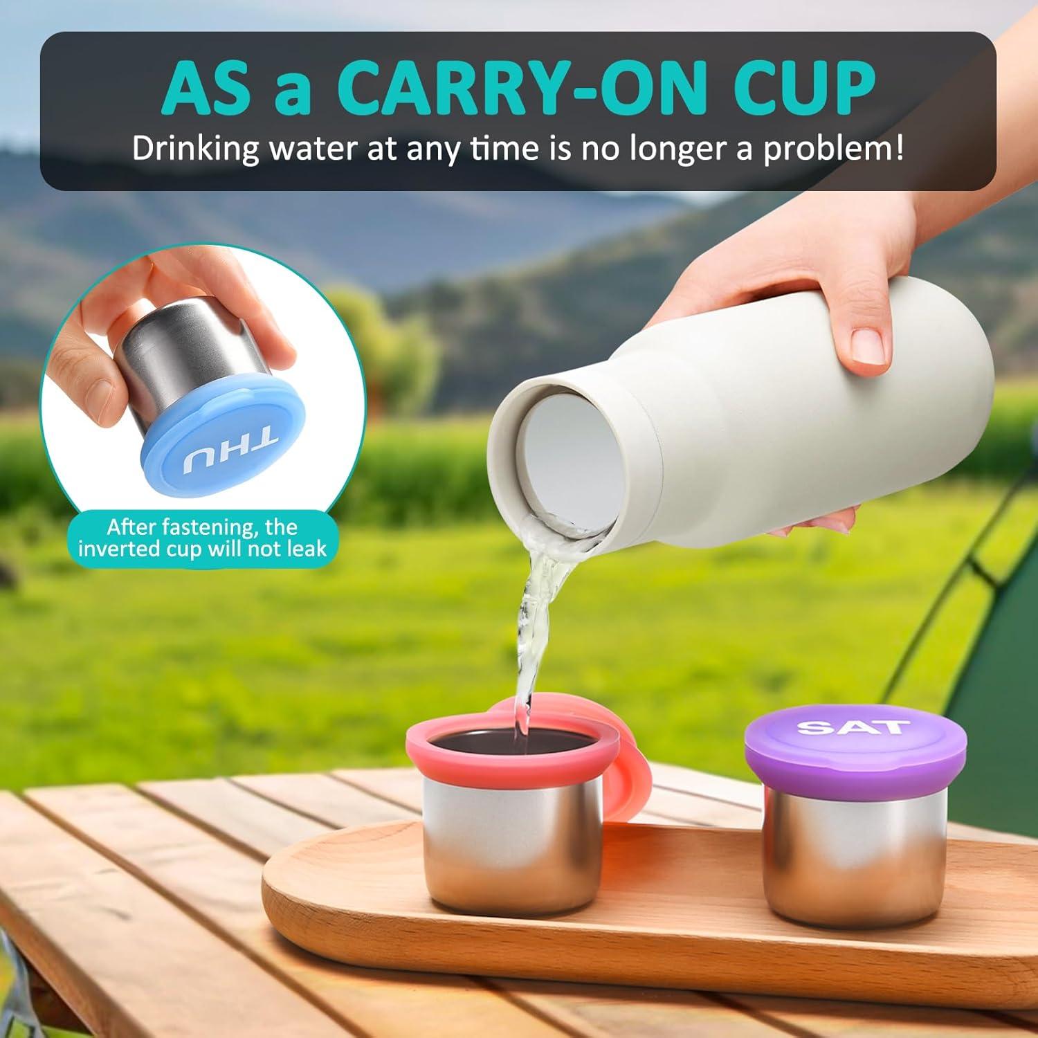 Estuche de Pastillas Metálico GIIYAA Semanal 7 Días Impermeable