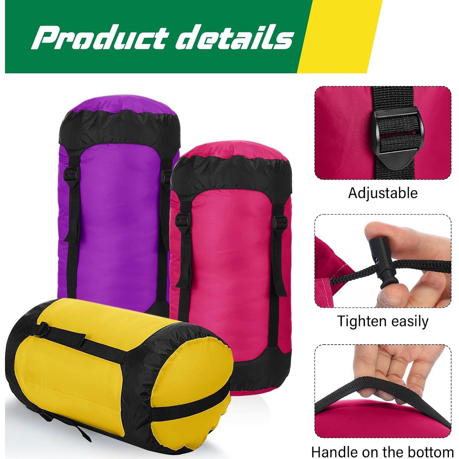 5 Sacos de Compresión Impermeables GliCraft 20L para Mochilas