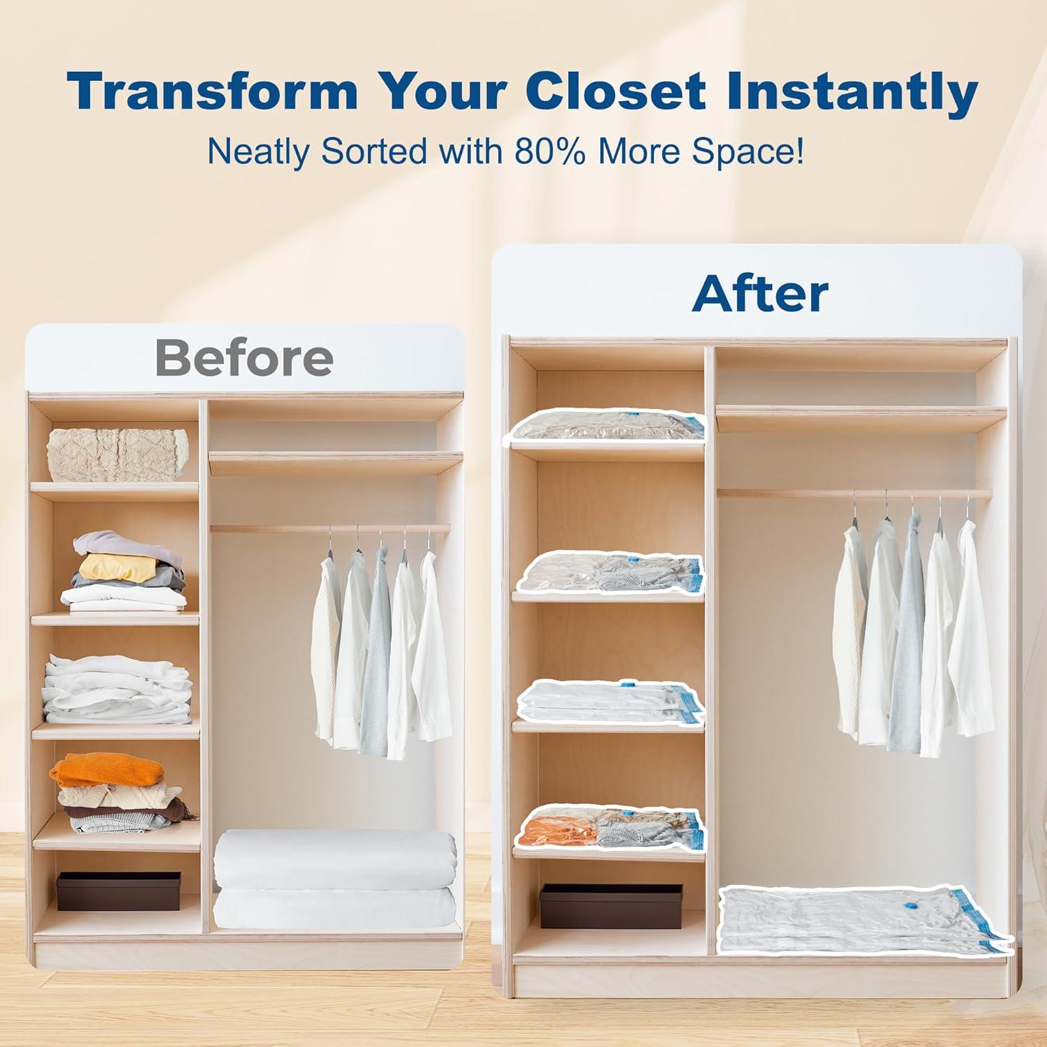 Bolsas de Almacenamiento al Vacío HOUSE DAY 30 Piezas con Bomba