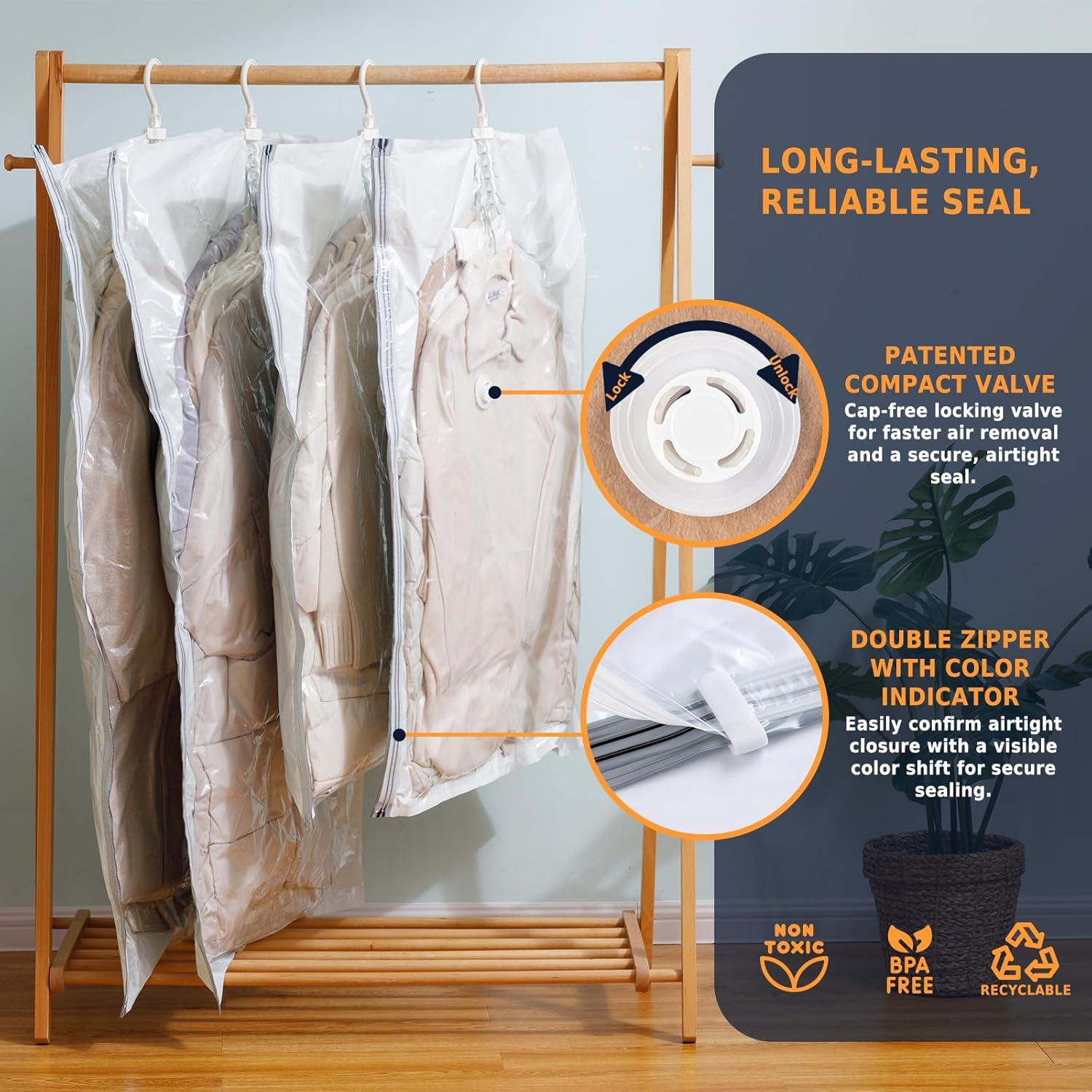 Bolsas de Almacenamiento al Vacío Colgantes SEREKE 4 Piezas