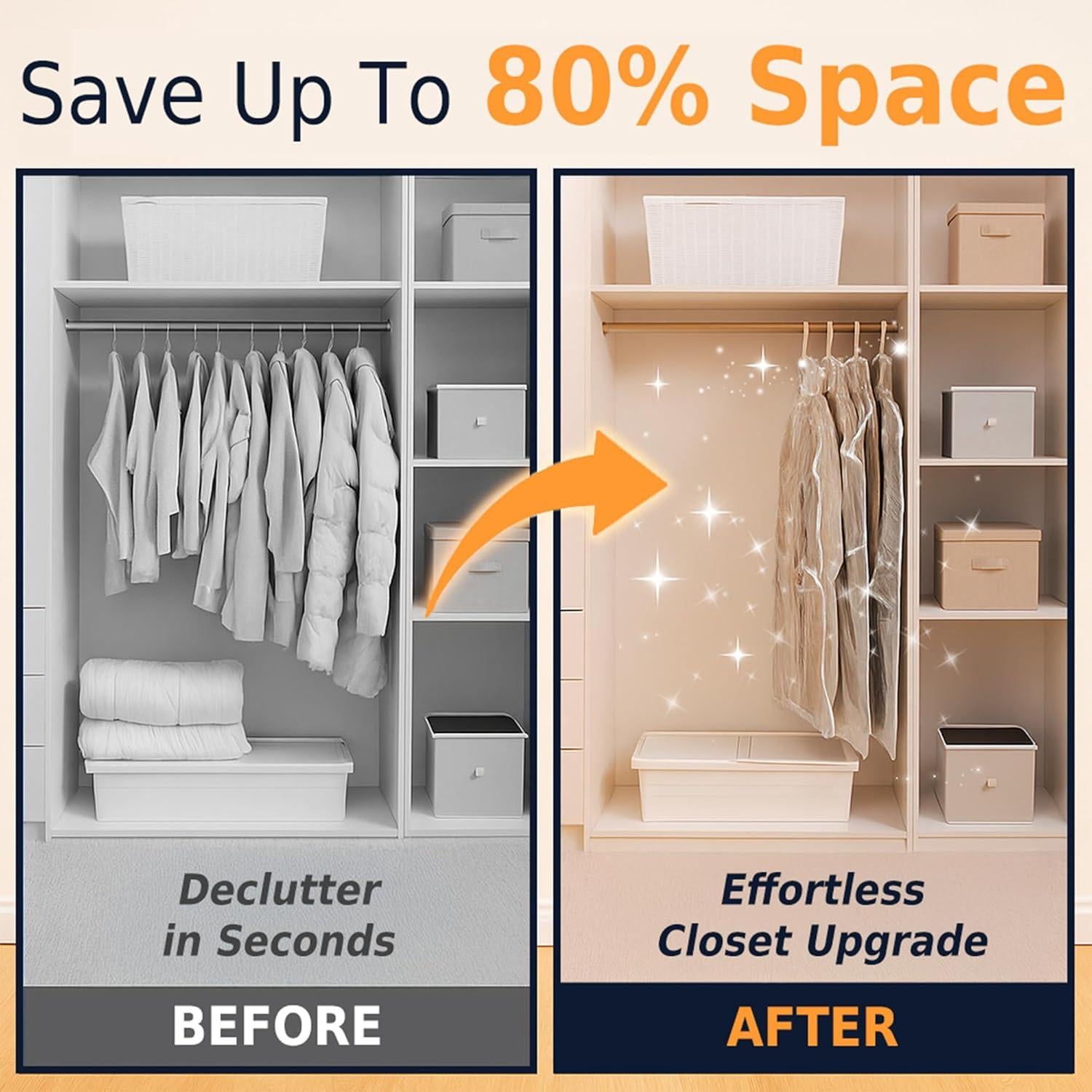 Bolsas de Almacenamiento al Vacío Colgantes SEREKE 4 Piezas