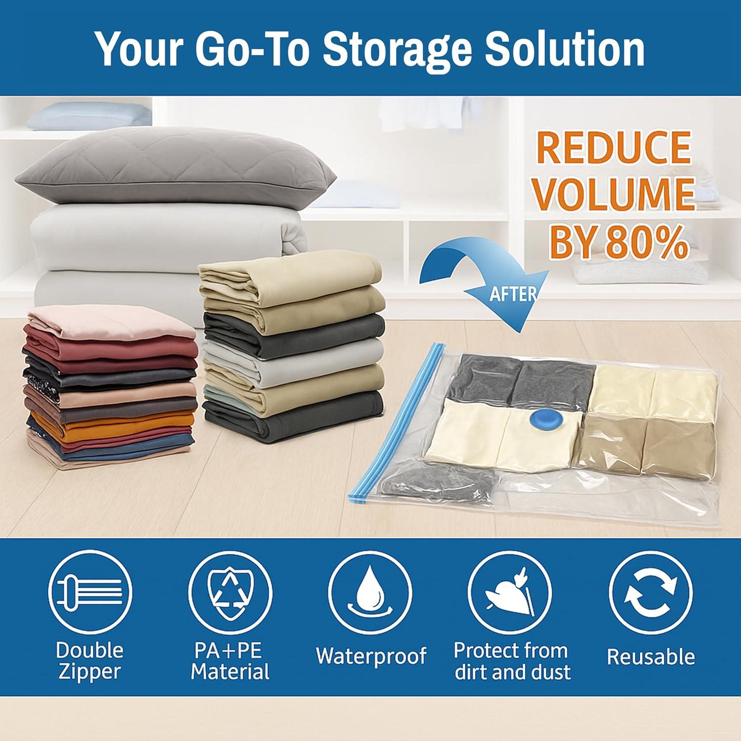 Bolsas de Almacenamiento al Vacío Colgantes Spacesaver - 8 Pzas