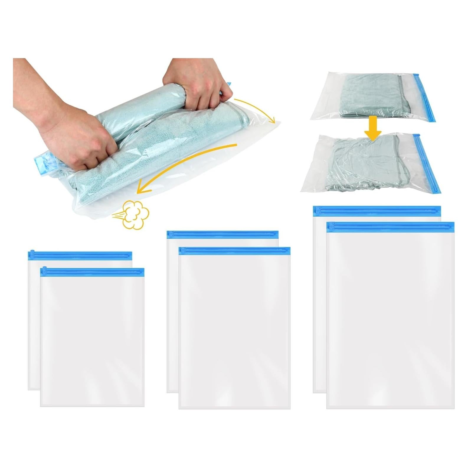 Paquete de 6 Bolsas de Almacenamiento al Vacío YCConcept