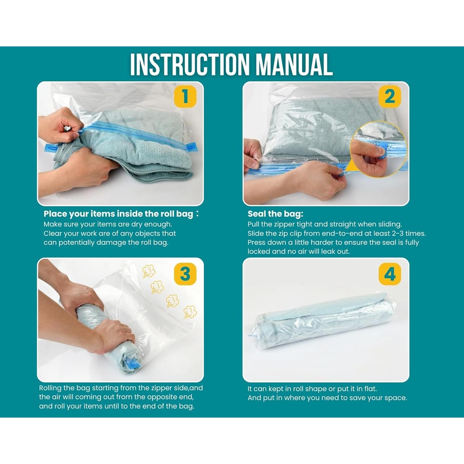 Paquete de 6 Bolsas de Almacenamiento al Vacío YCConcept