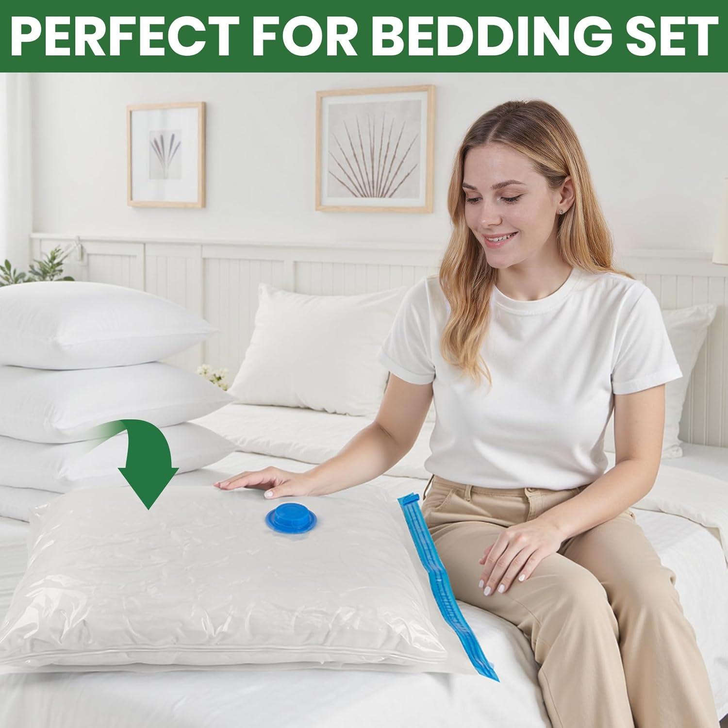 Bolsas de Almacenamiento al Vacío FUNFERY - 20 Piezas con Bomba