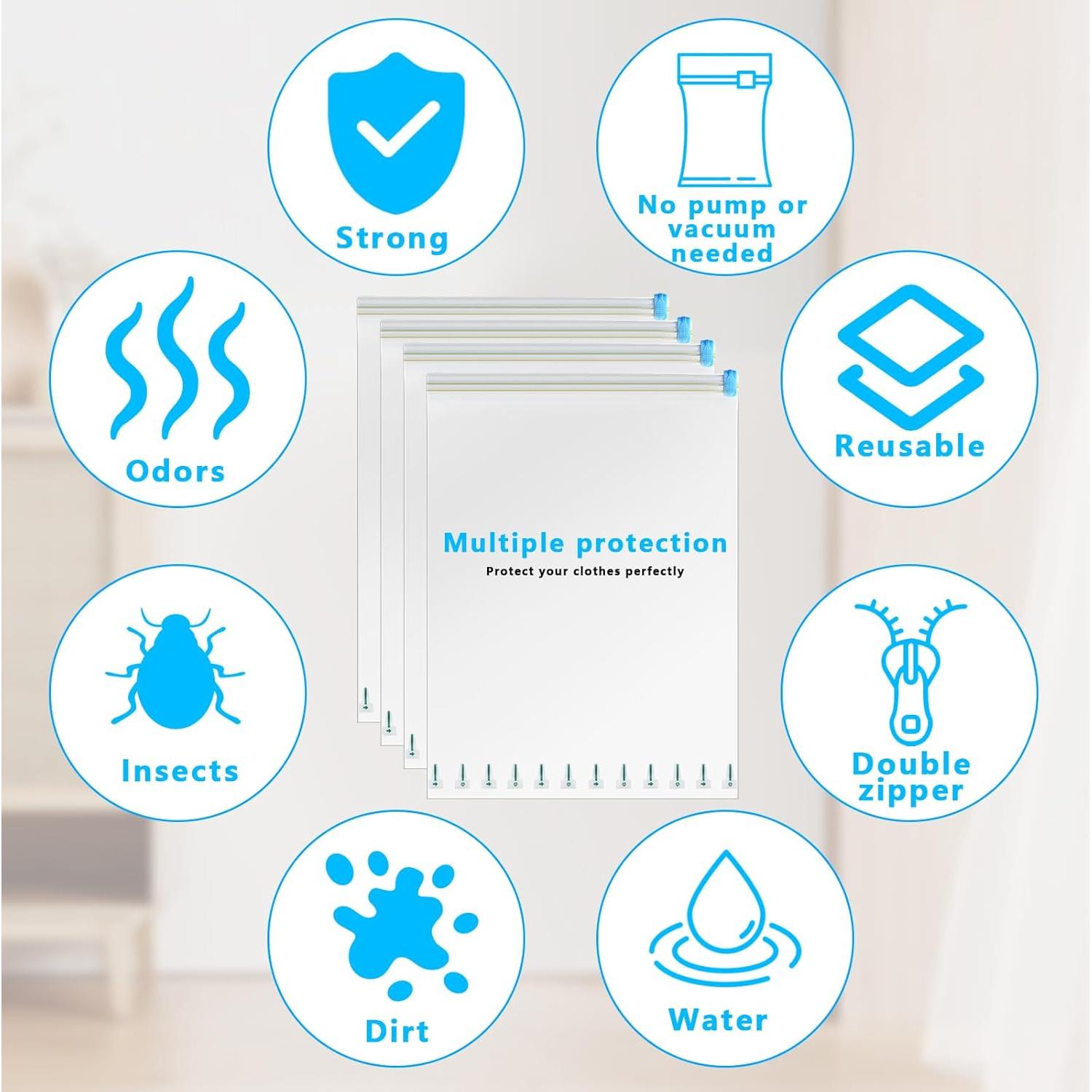 Bolsas de Compresión QBXMY7 40x60cm - Paquete de 12