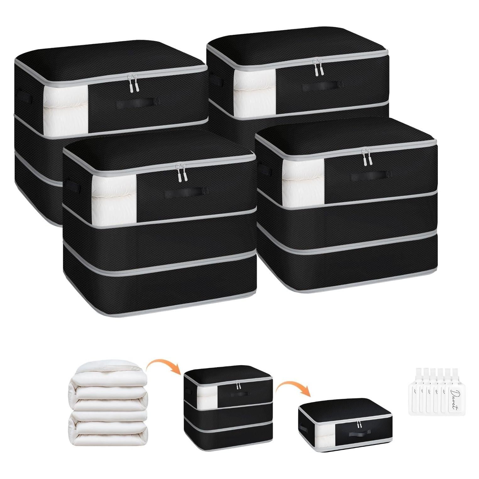 Bolsas de Almacenamiento por Compresión Homsorout 4 Pzas 110L