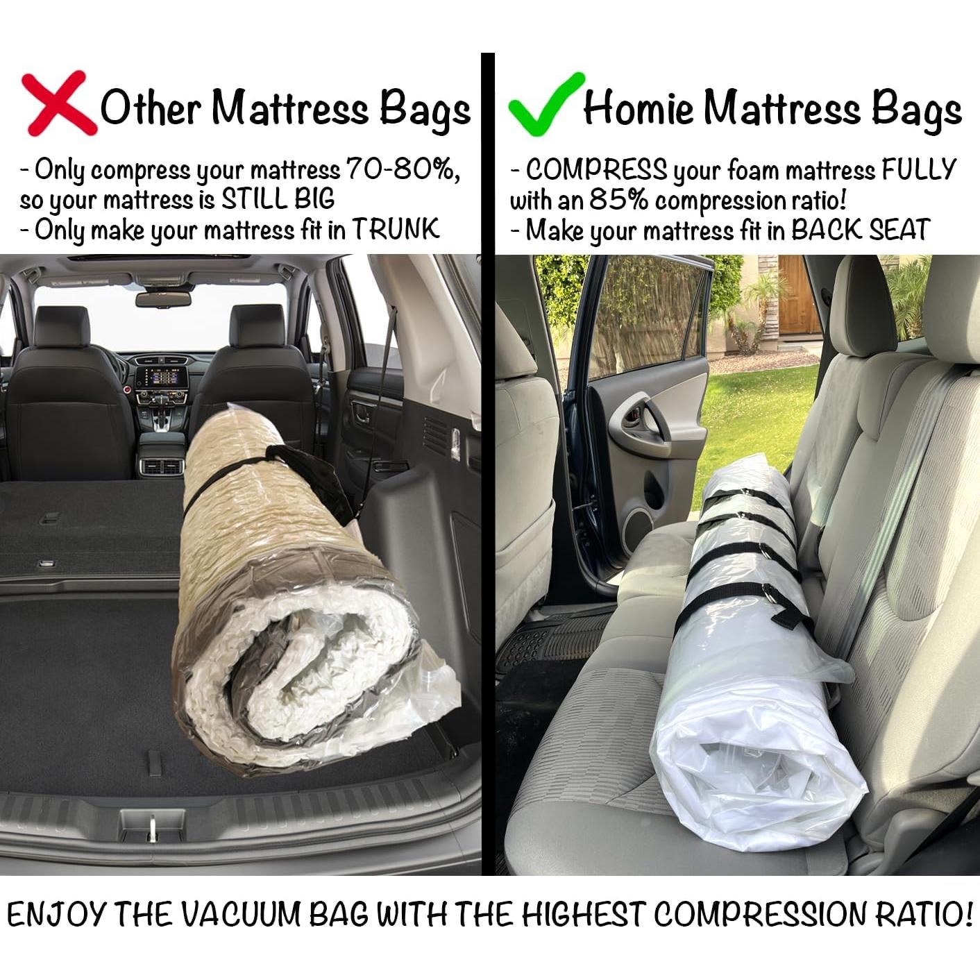 Bolsa de Vacío para Colchón Reina Homie - 125 Micrones