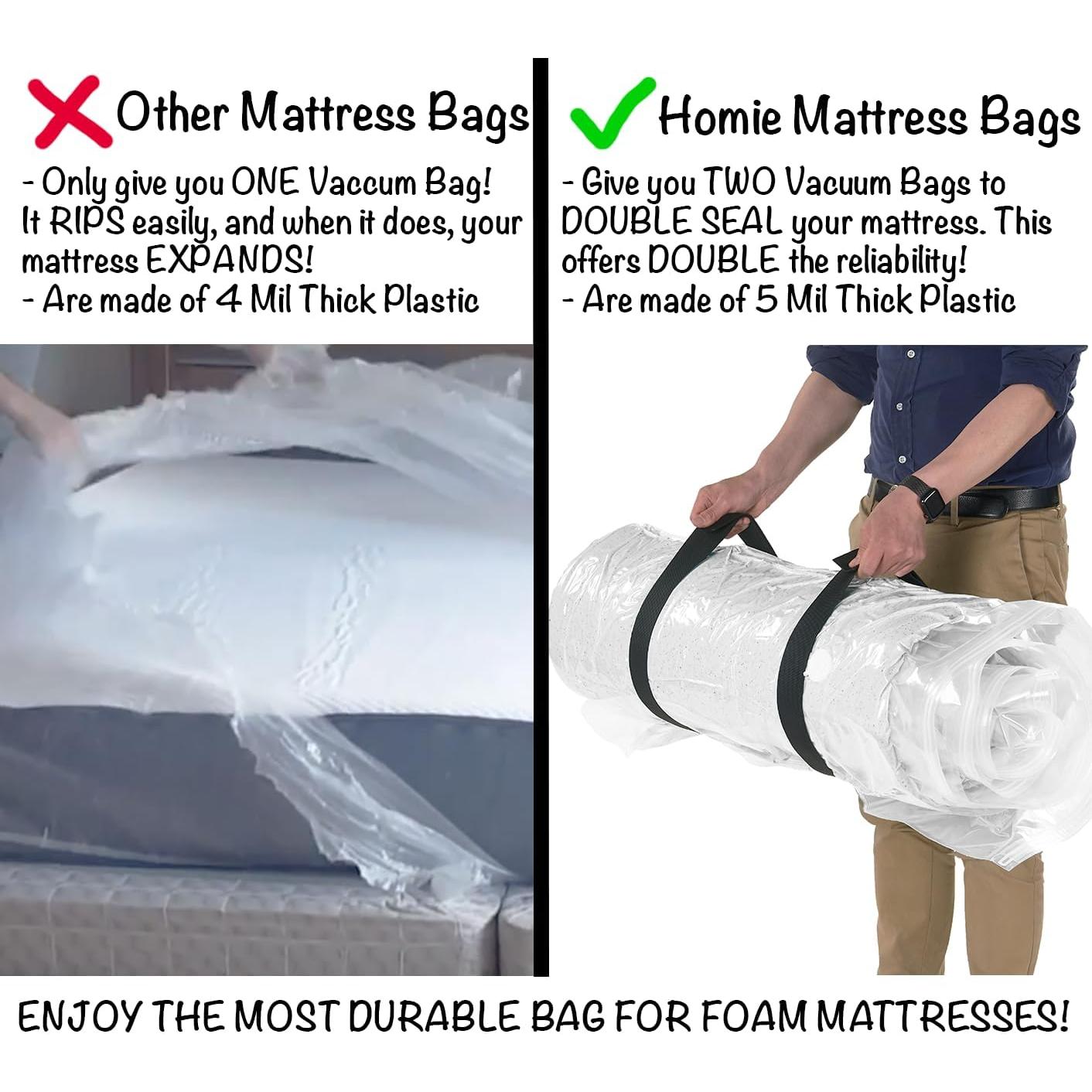 Bolsa de Vacío para Colchón Reina Homie - 125 Micrones