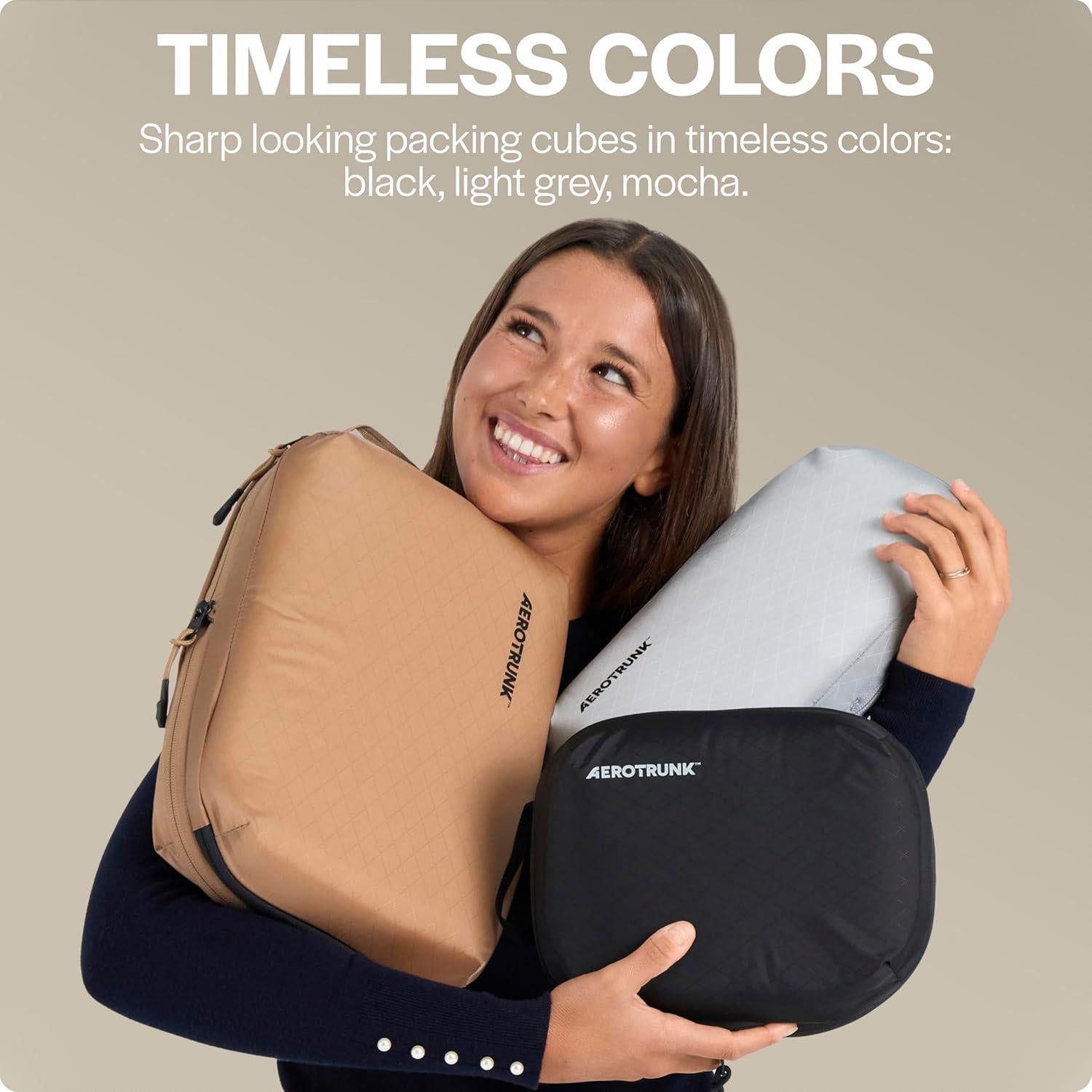 Cubos de Compresión Ultraligeros Aerotrunk 3-Pack Negro