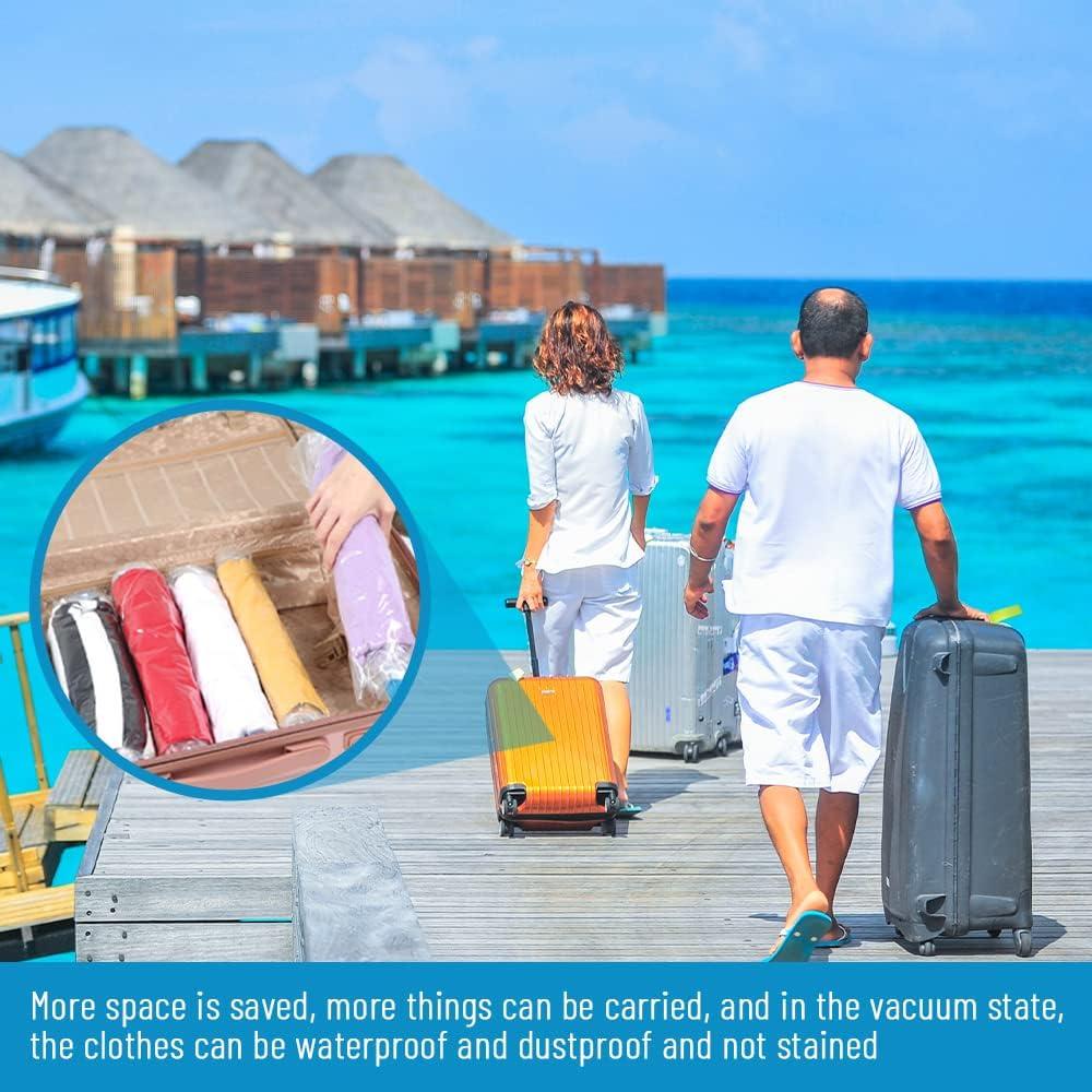 5 Bolsas de Almacenamiento al Vacío Yitexin 50x40cm Transparente