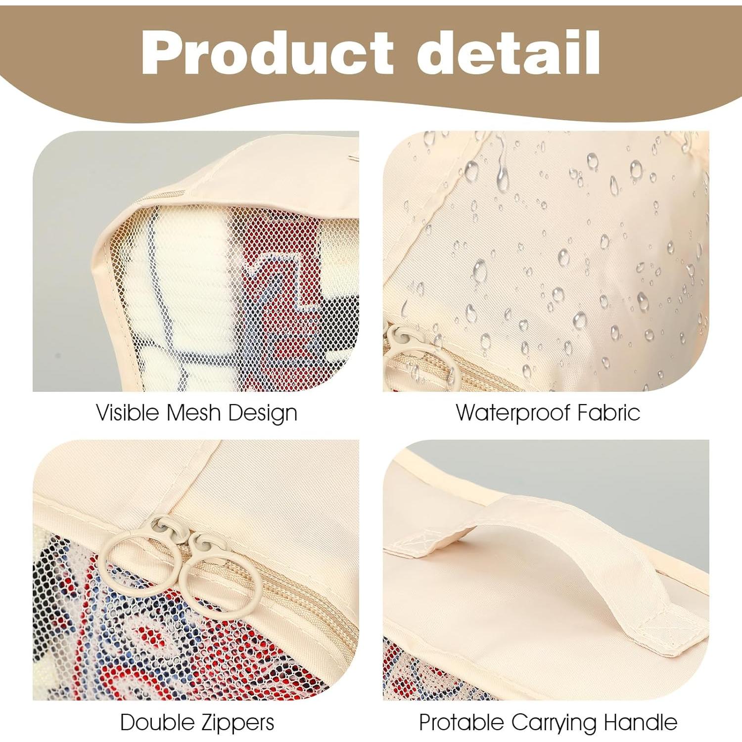 12 Cubos de Empaque Kifmurase Premium para Viaje 39x30 cm