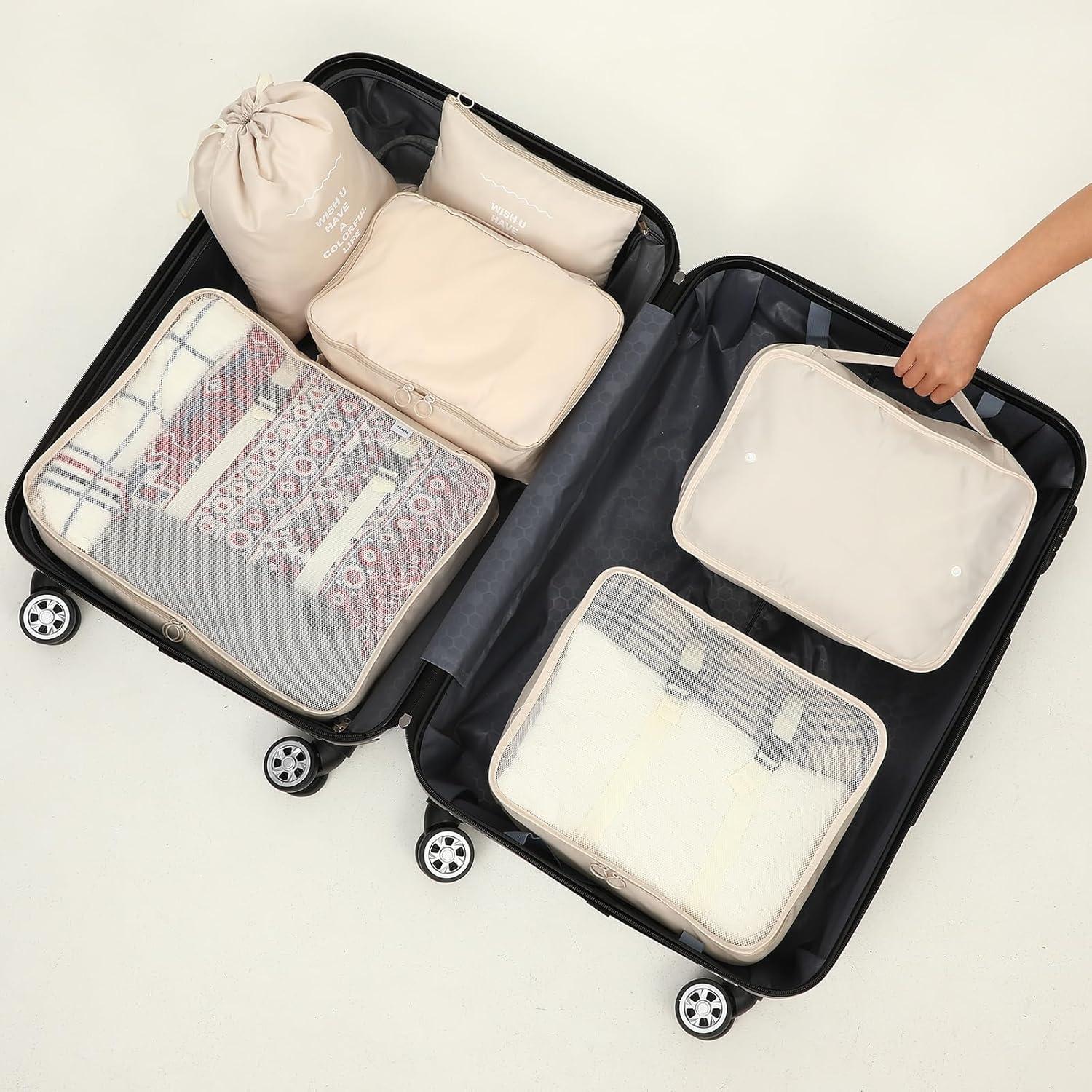 12 Cubos de Empaque Kifmurase Premium para Viaje 39x30 cm