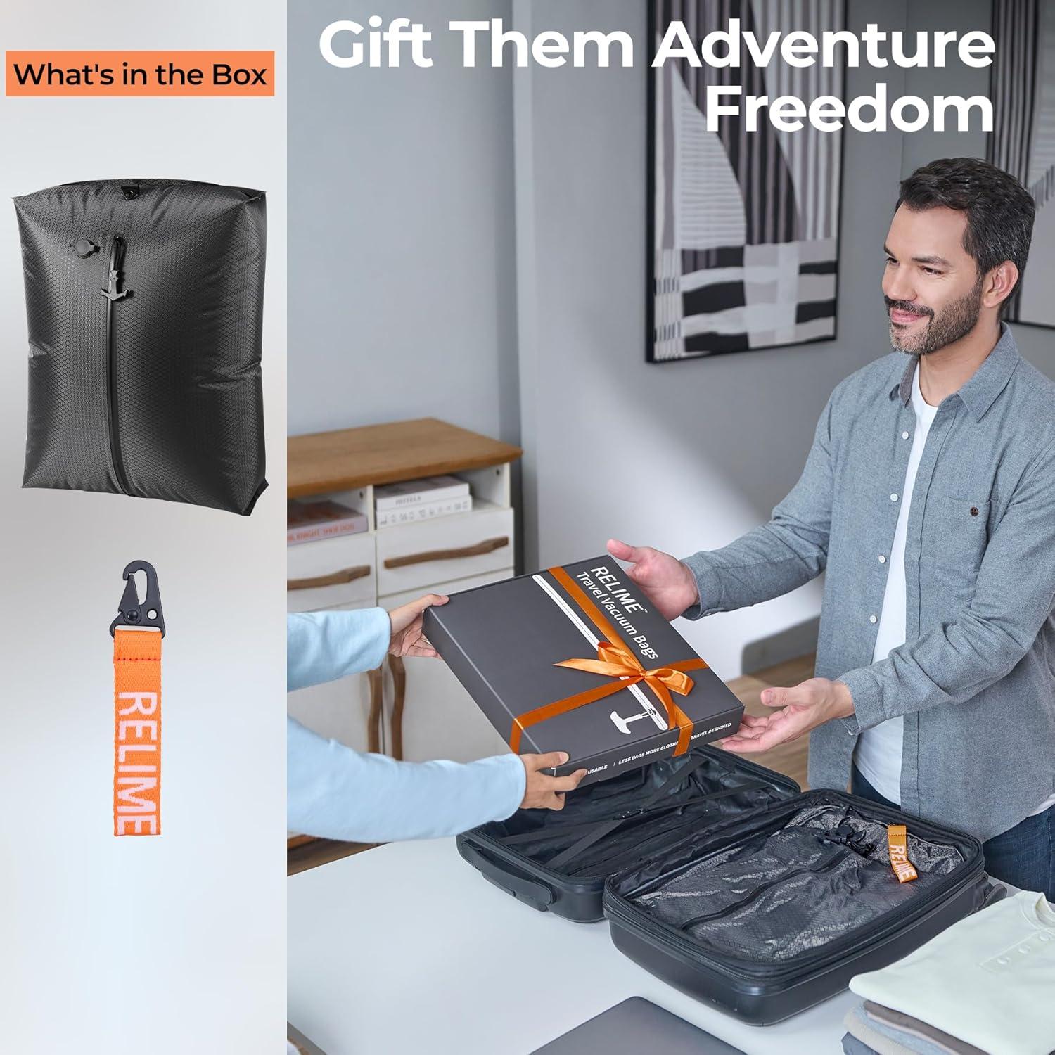 Bolsas de Vacío Relime 1PC Sin Bomba para Equipaje 45x35cm