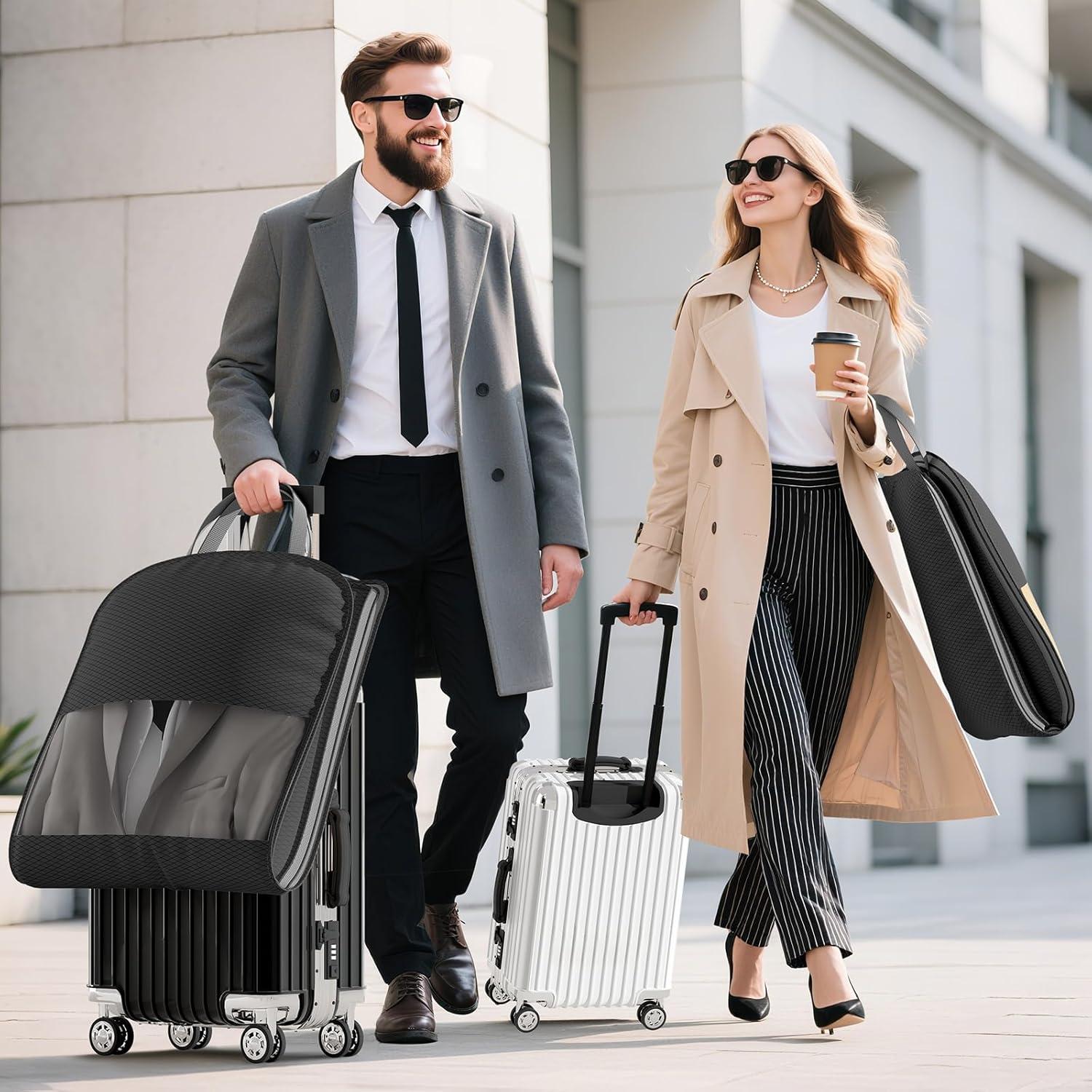 DIMJ 2 Paquete Bolsa de Ropa 43" Nylon Negro Compresión