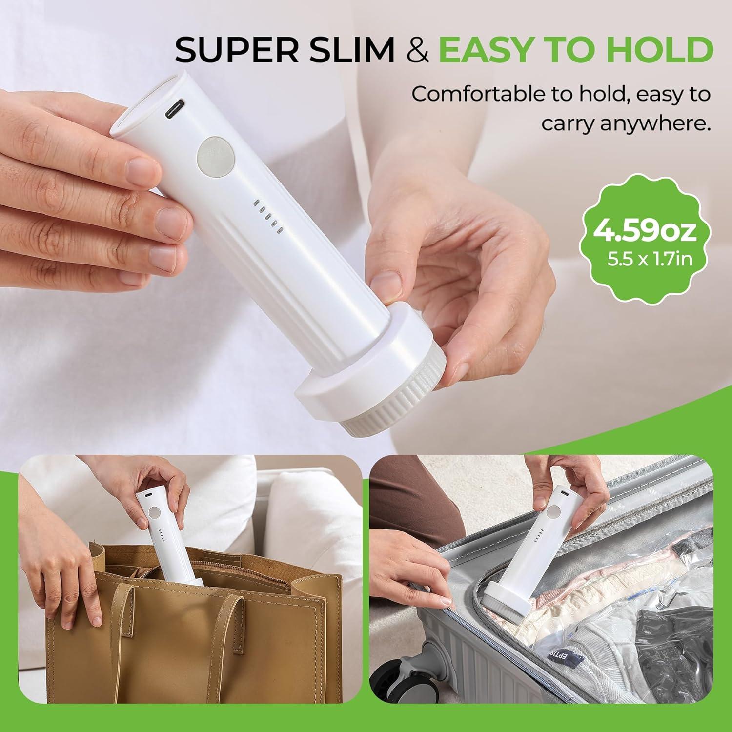 Bolsas de Almacenamiento al Vacío MUIMUICHU 15 Piezas con Bomba