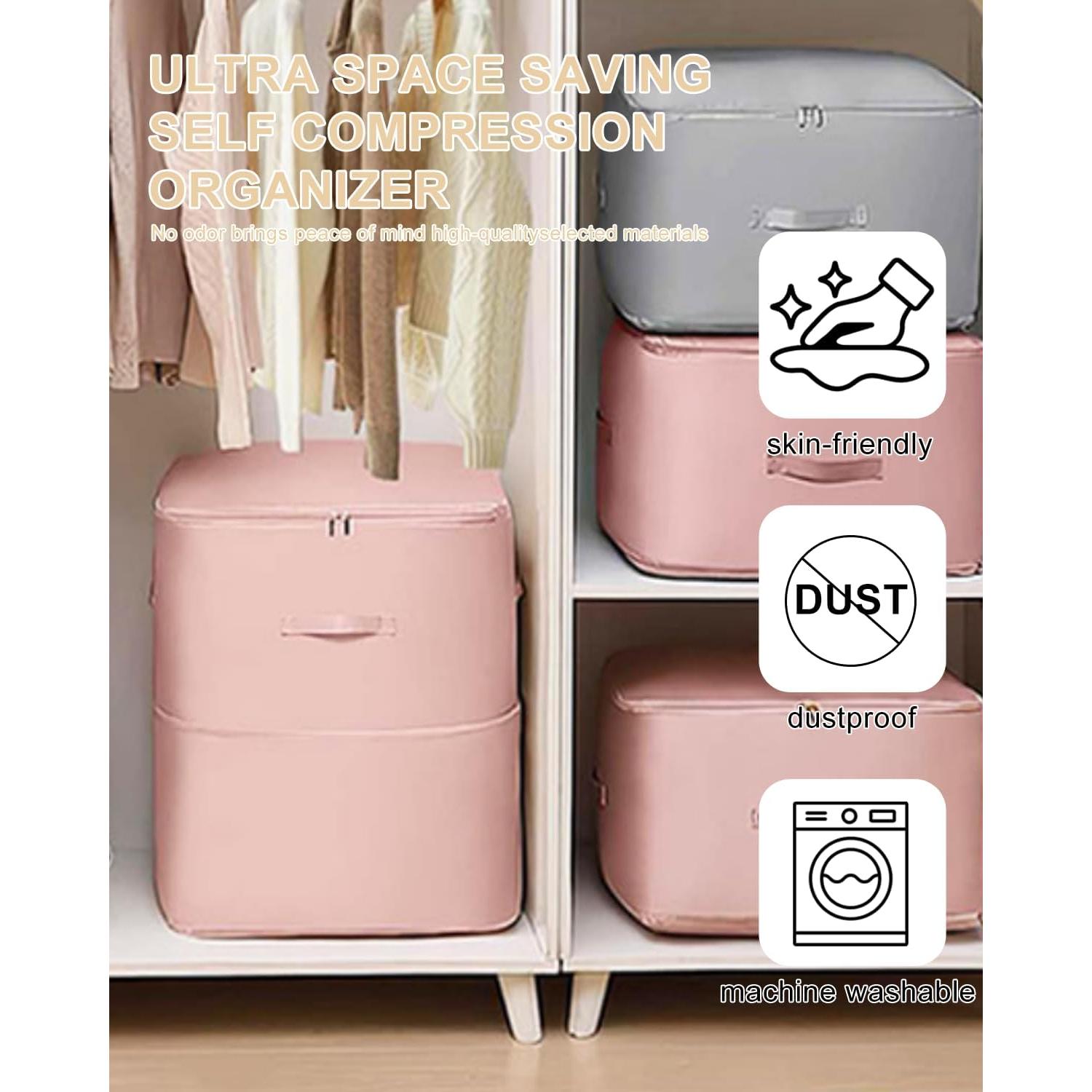 Paquete de 2 Bolsas de Almacenamiento Compresibles 132L Nylon