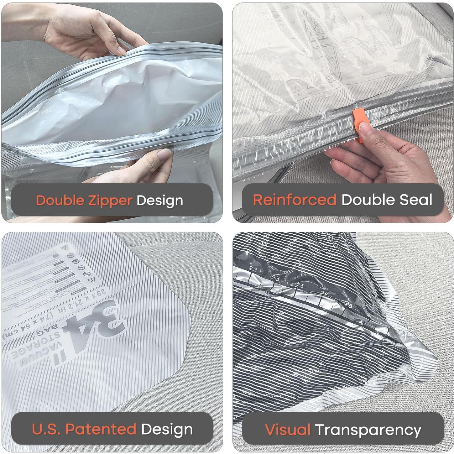 Bolsas de Sellado al Vacío Vacbird 18 Piezas con Bomba Recargable