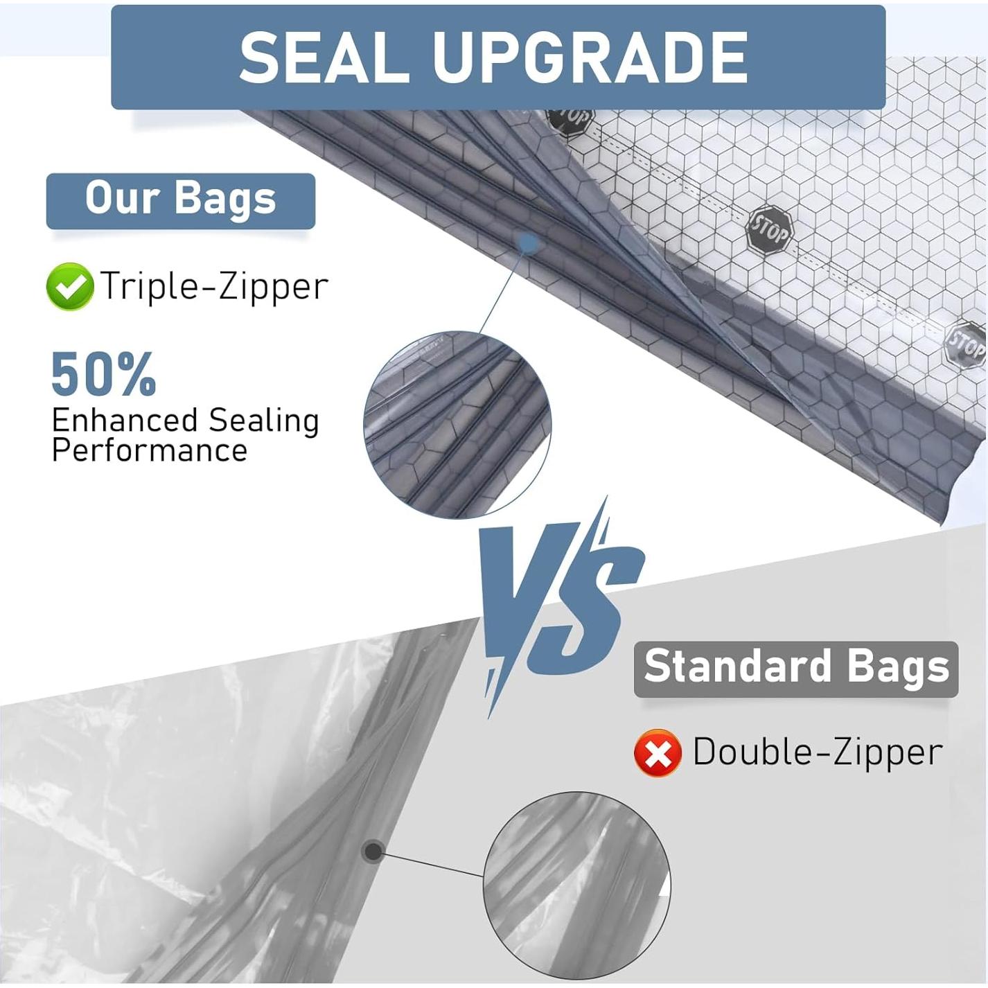 20 Bolsas de Almacenamiento al Vacío BlazeHold con Bomba Eléctrica