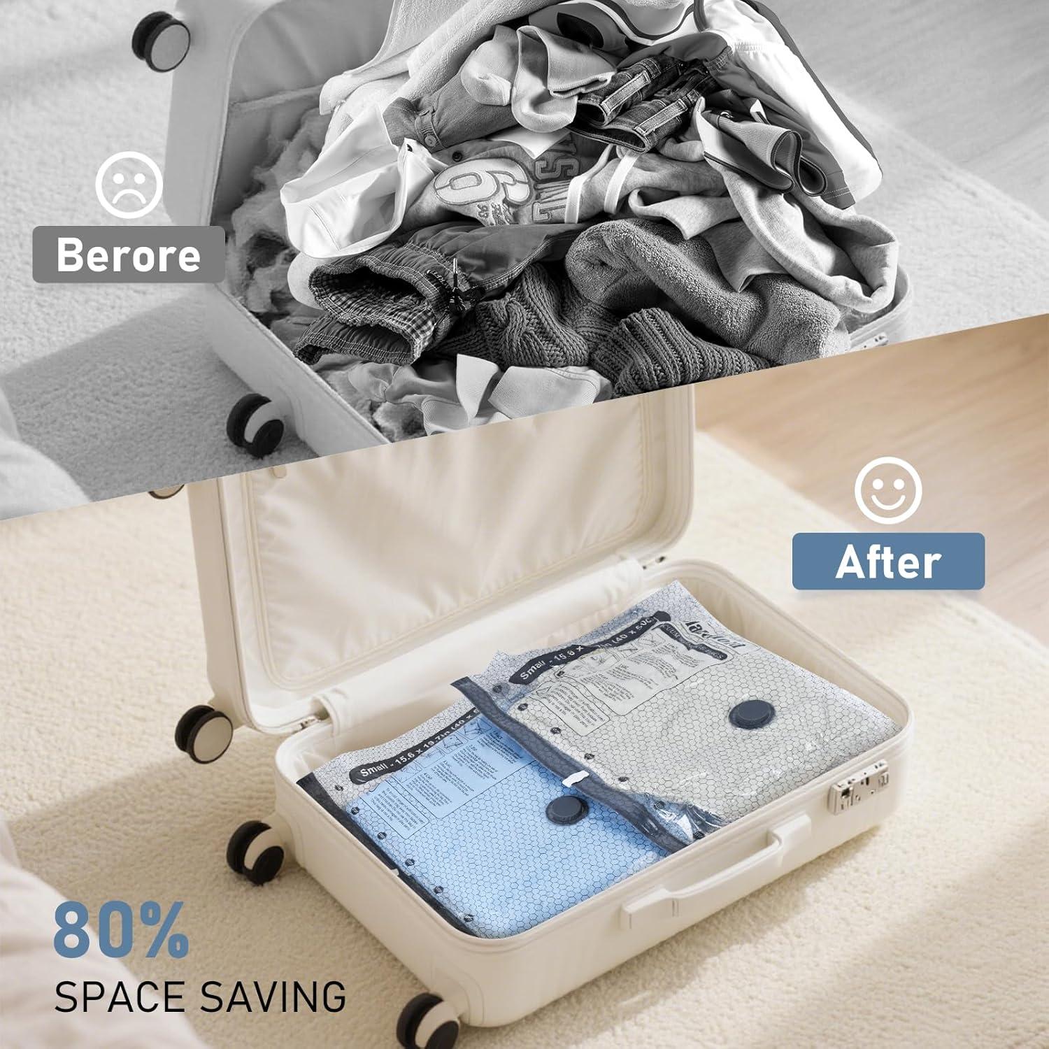 20 Bolsas de Almacenamiento al Vacío BlazeHold con Bomba Eléctrica