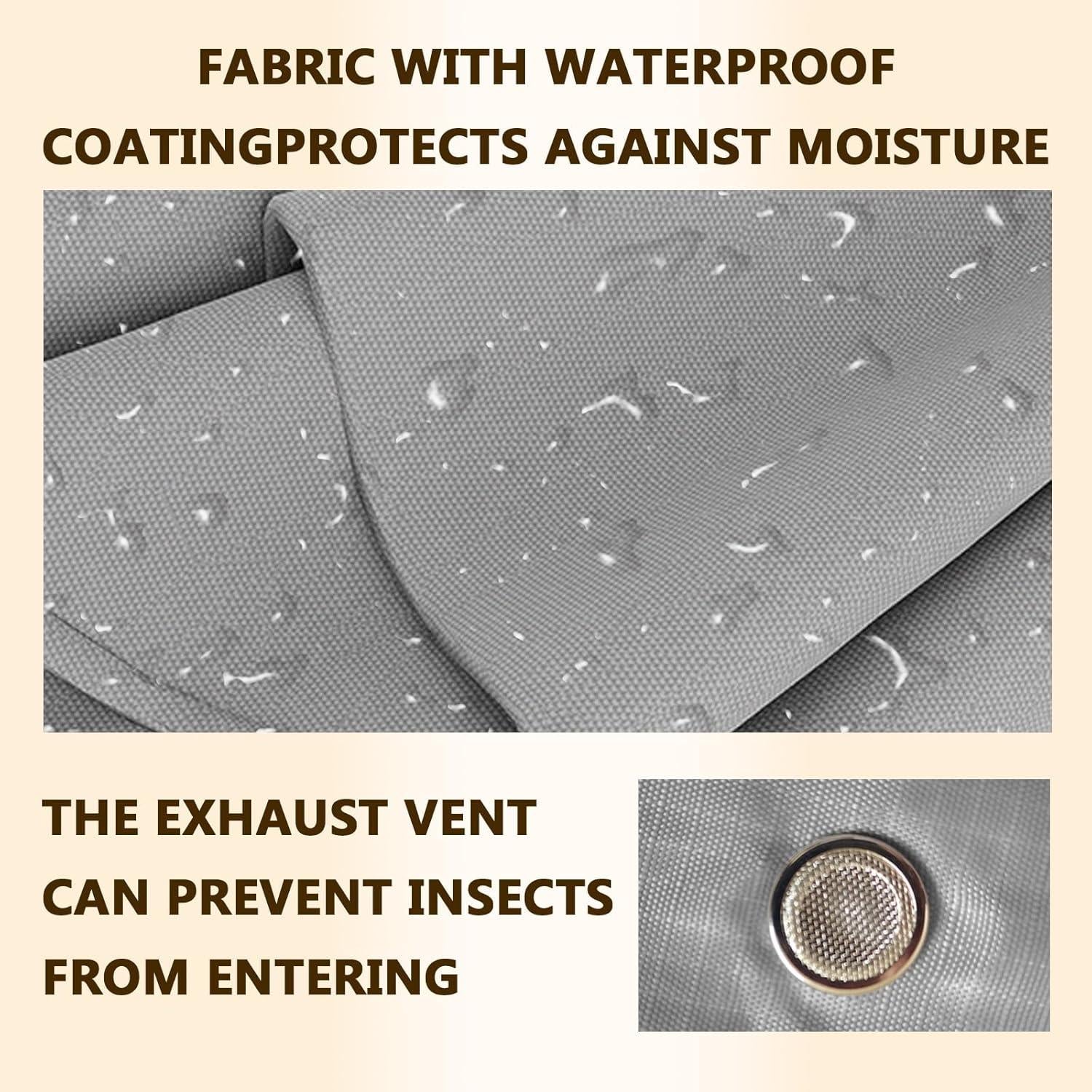 Bolsa de Almacenamiento Compresible Posurry 2 PCS Gris 51.8x41.9x54.9 cm