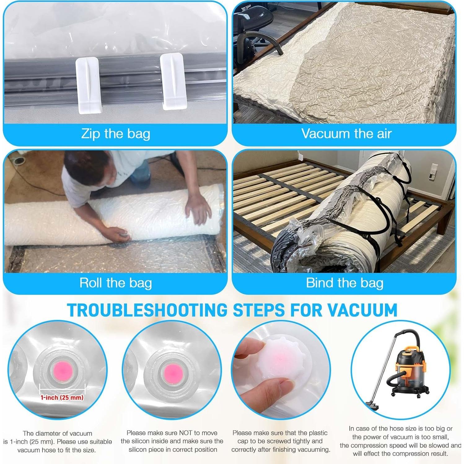 Bolsa de Vacío para Colchón Twin Westale con Doble Cierre