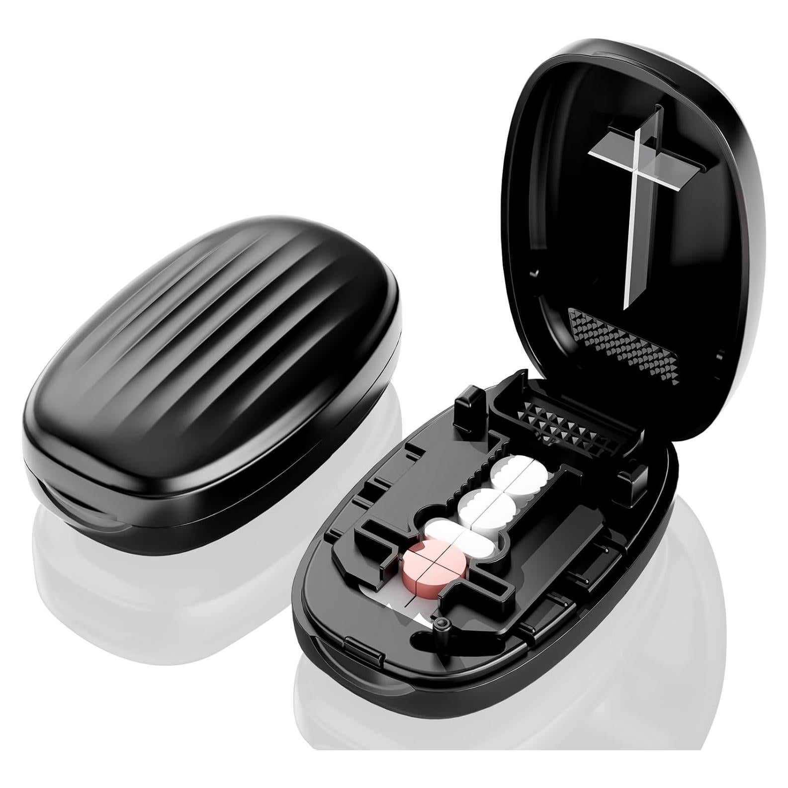 Cortador de Pastillas Compacto GAONLY con Almacenamiento Negro