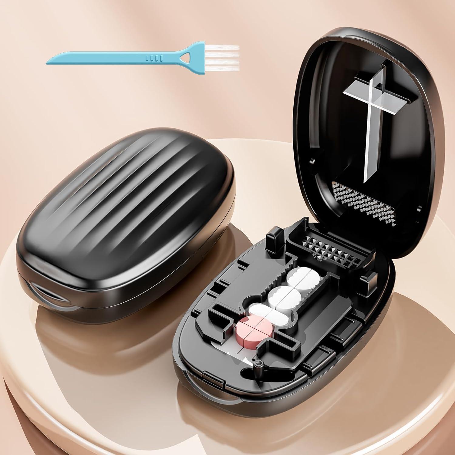 Cortador de Pastillas Compacto GAONLY con Almacenamiento Negro
