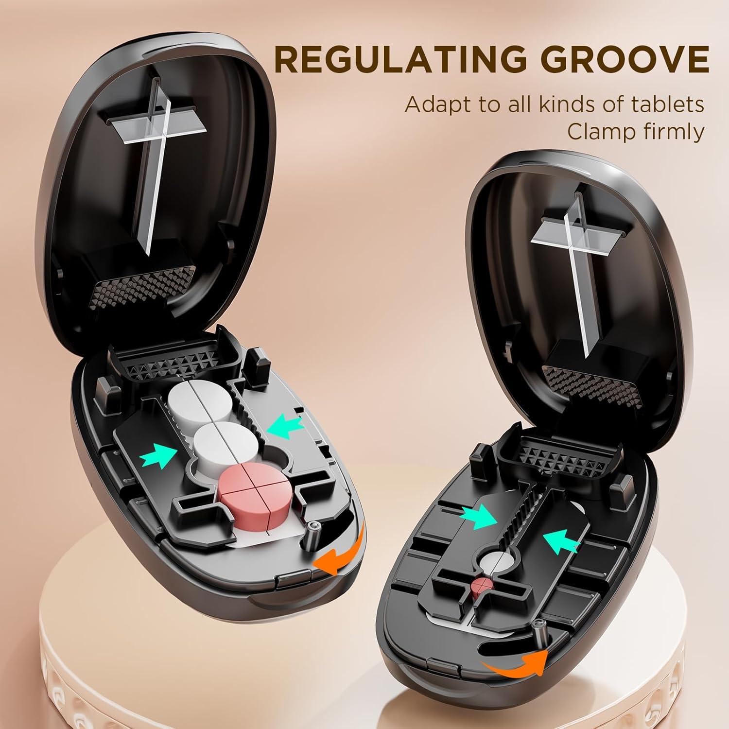 Cortador de Pastillas Compacto GAONLY con Almacenamiento Negro