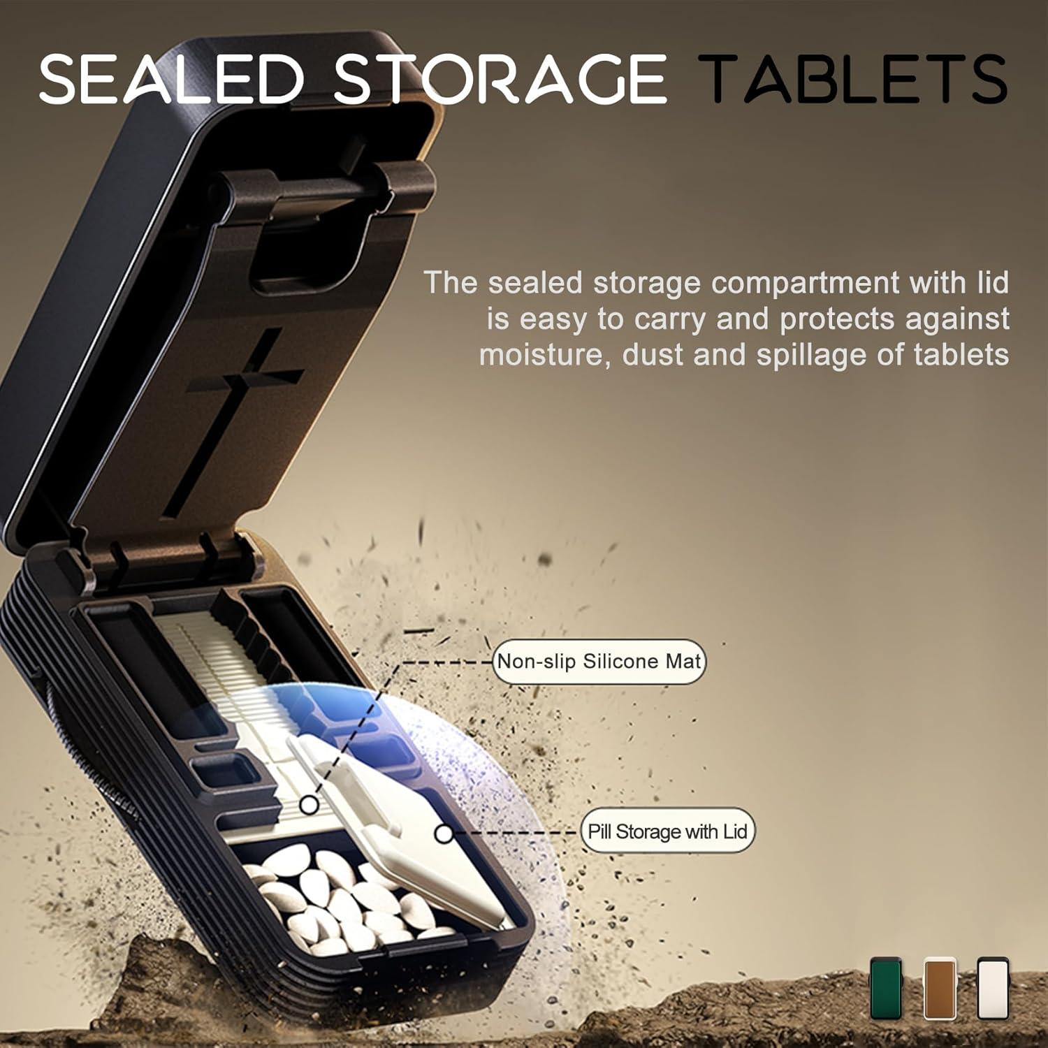 Cortador de Pastillas Niuthreee - Divisor Ajustable 1/4 y 1/2