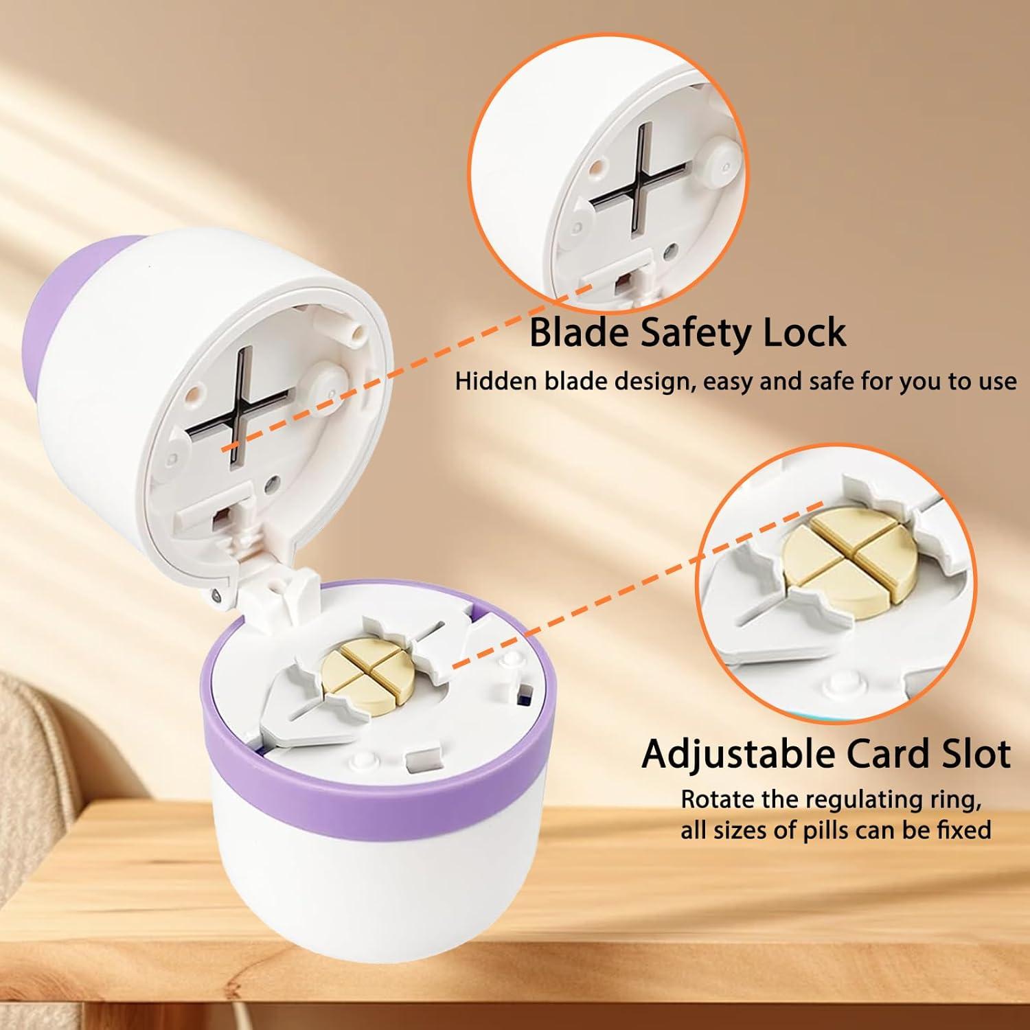 Cortador de Pastillas FU DA YI con Almacenamiento y Cuchilla de Acero