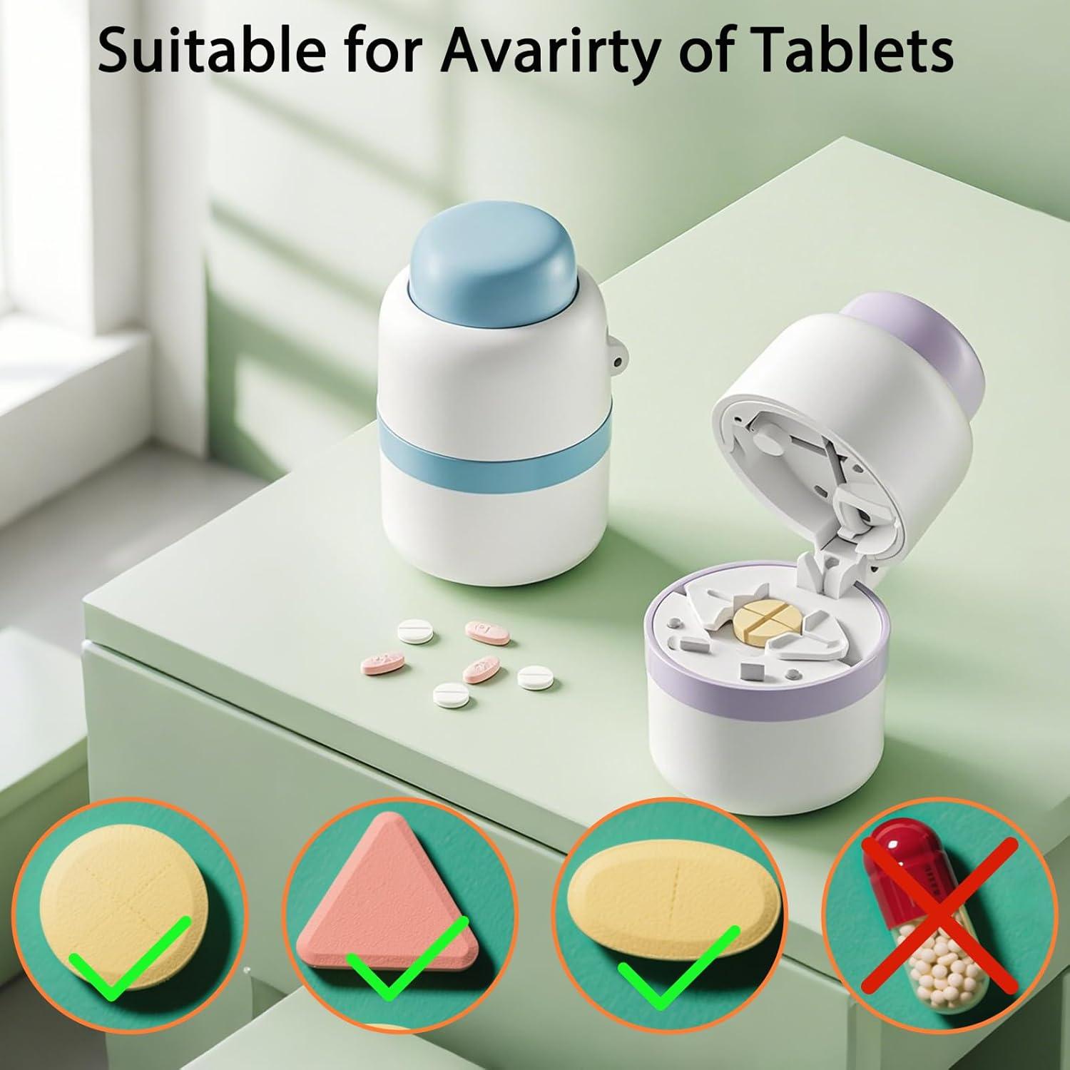 Cortador de Pastillas FU DA YI con Almacenamiento y Cuchilla de Acero