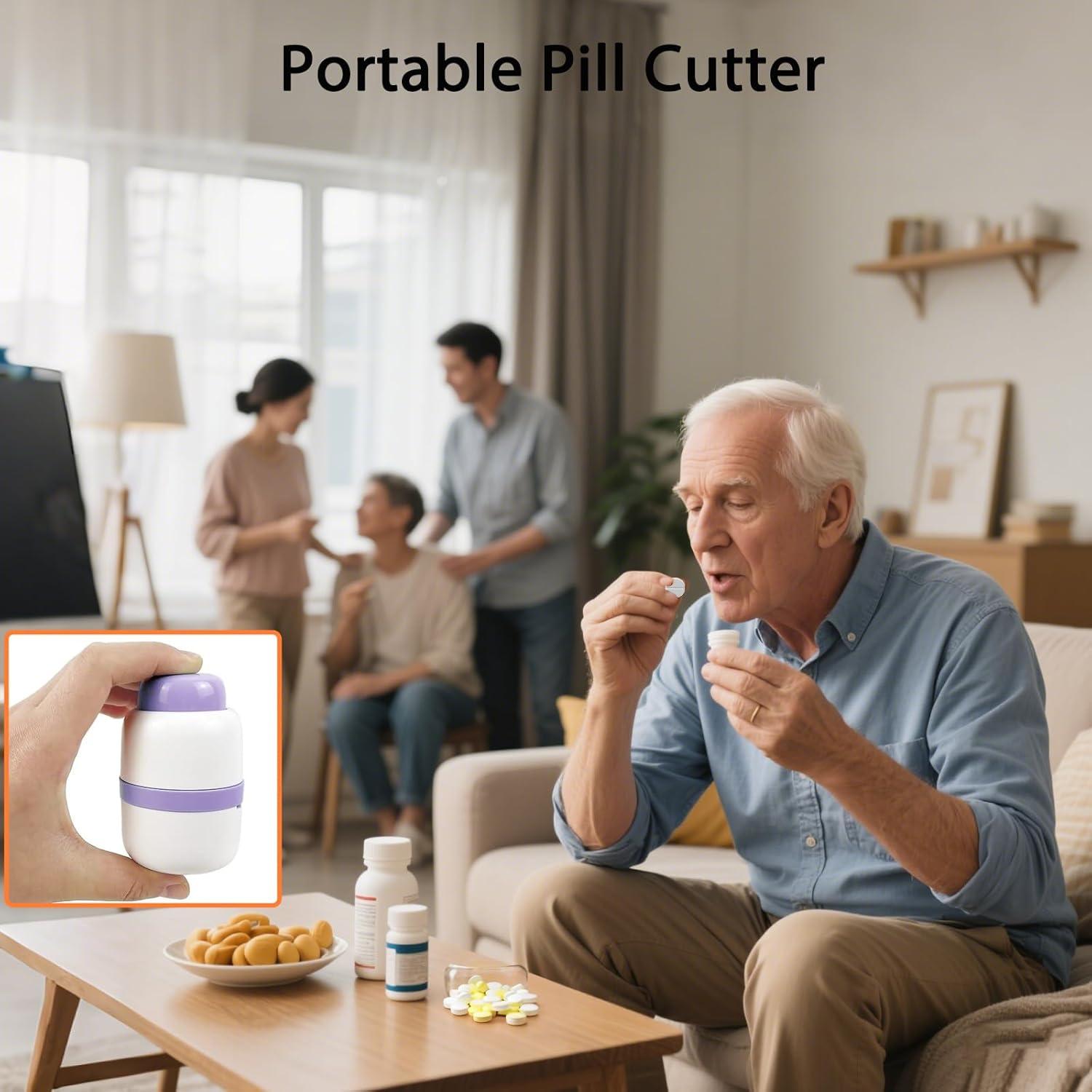 Cortador de Pastillas FU DA YI con Almacenamiento y Cuchilla de Acero