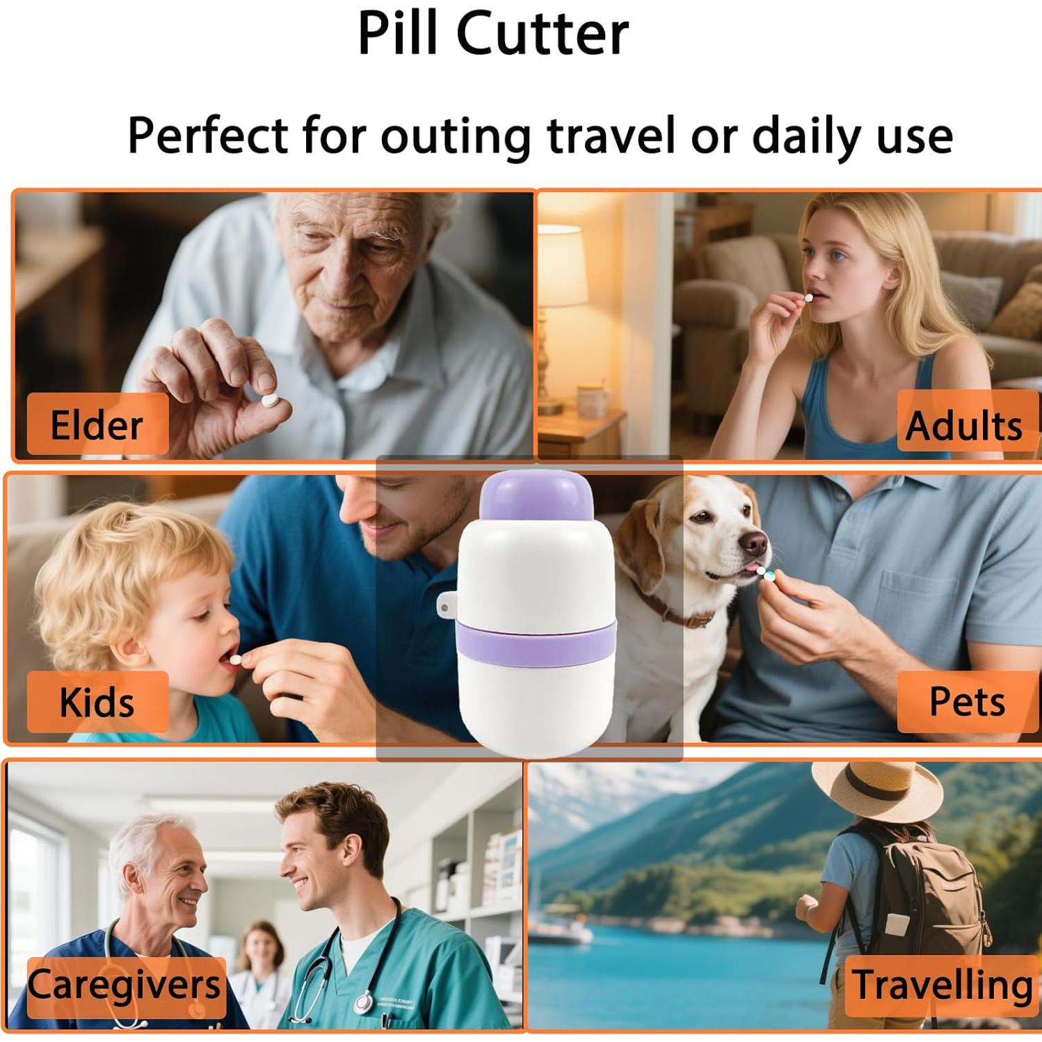 Cortador de Pastillas FU DA YI con Almacenamiento y Cuchilla de Acero