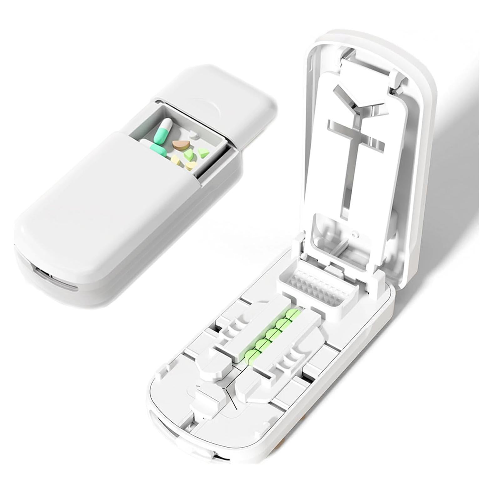 Cortador y Triturador de Pastillas Yulikiker Doble Hoja 8.9cm