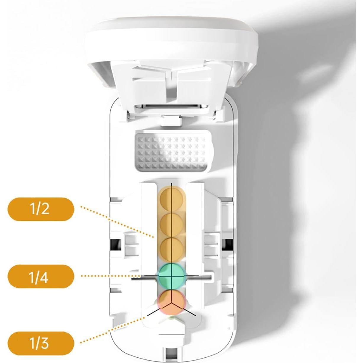 Cortador y Triturador de Pastillas Yulikiker Doble Hoja 8.9cm