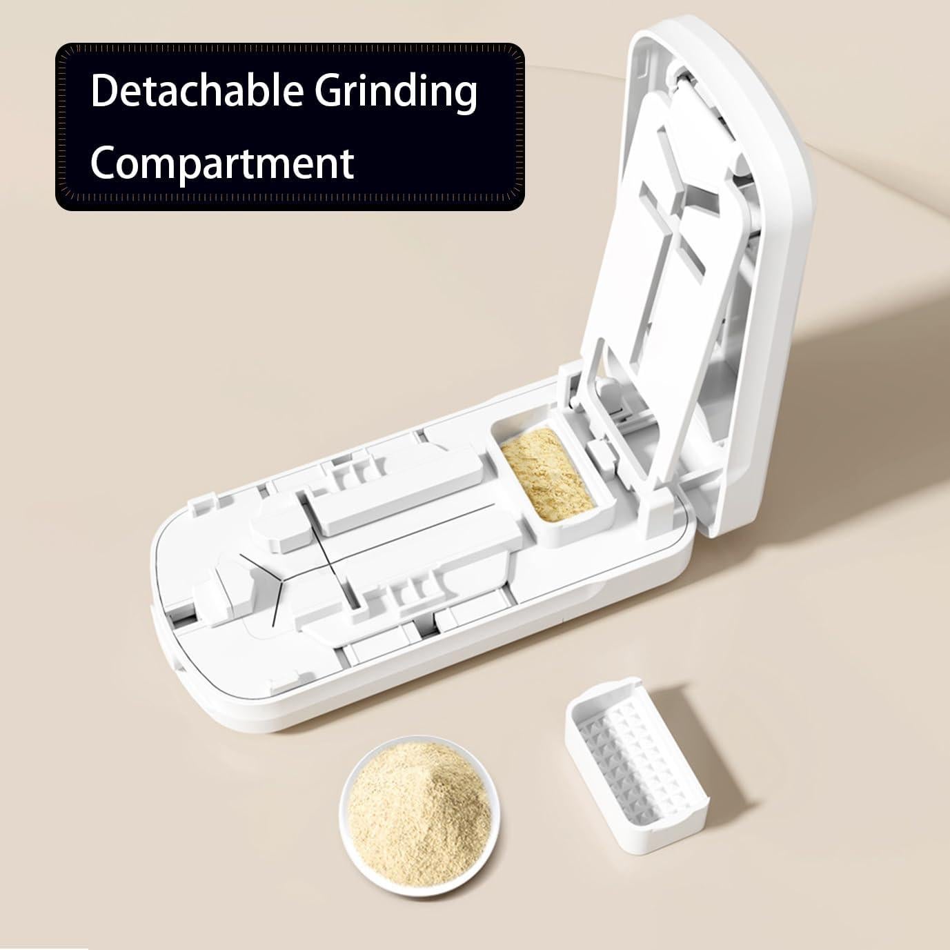 Cortador y Triturador de Pastillas Yulikiker Doble Hoja 8.9cm