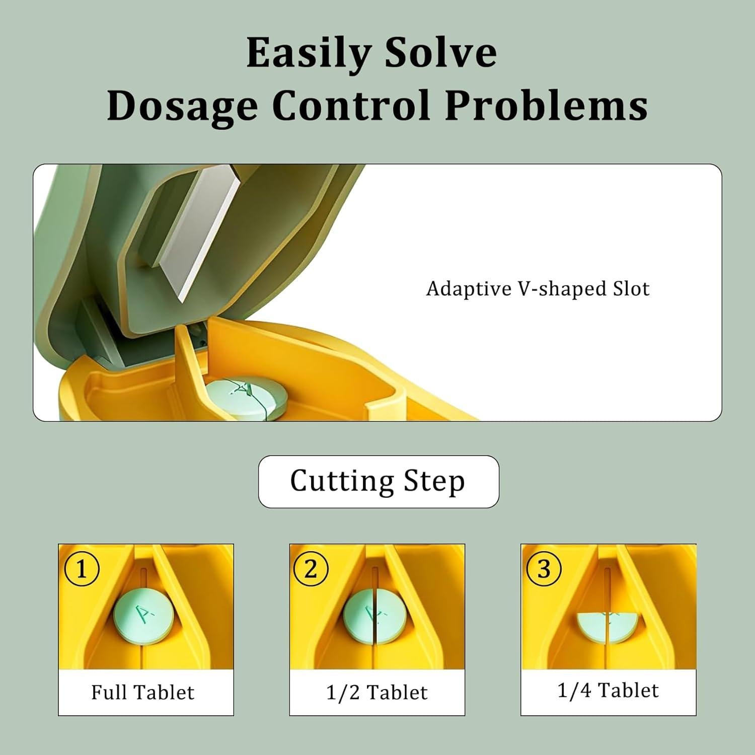 Cortador de Pastillas Profesional Hafigigi Verde 8.9x5.1cm