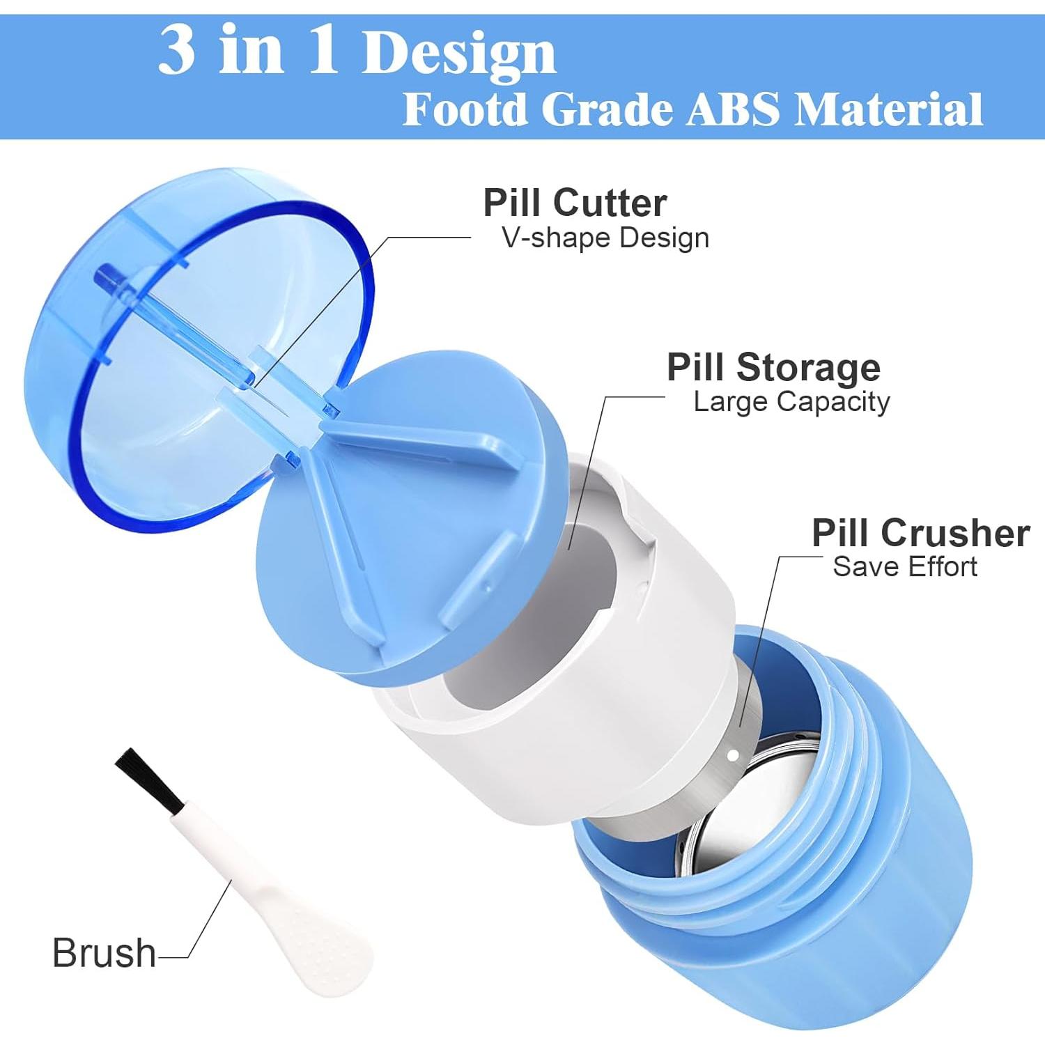 Triturador de Pastillas 3-en-1 Sukki con Almacenamiento
