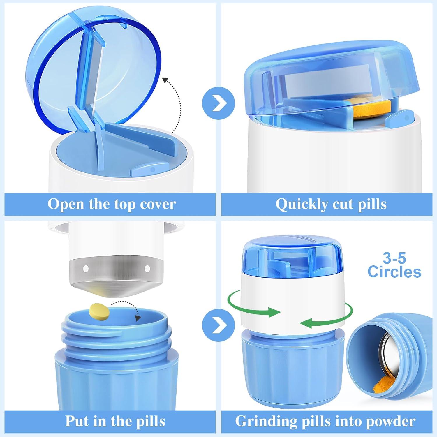 Triturador de Pastillas 3-en-1 Sukki con Almacenamiento
