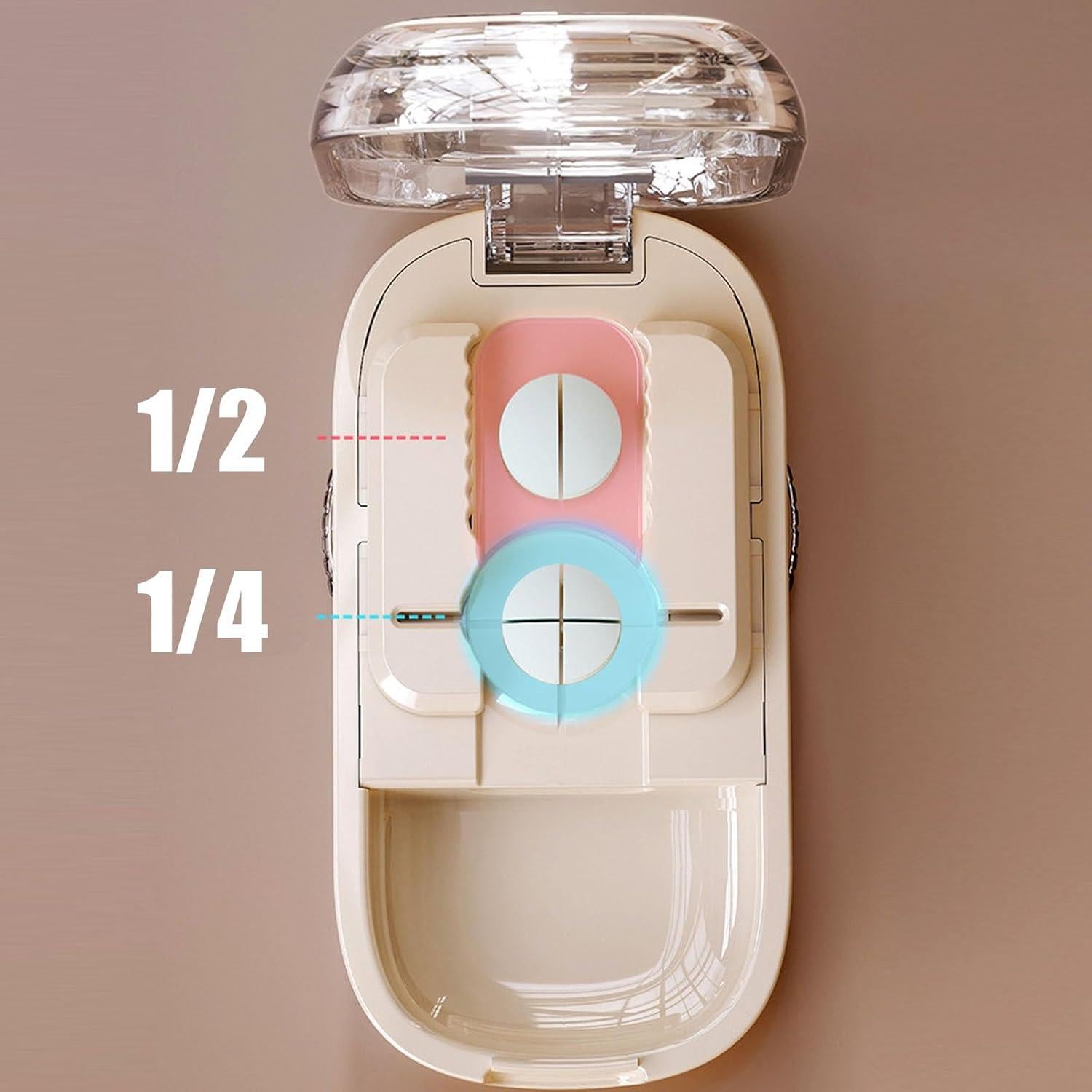 Cortador de Pastillas DUARIHA Blanco - Divisor 1/2 y 1/4