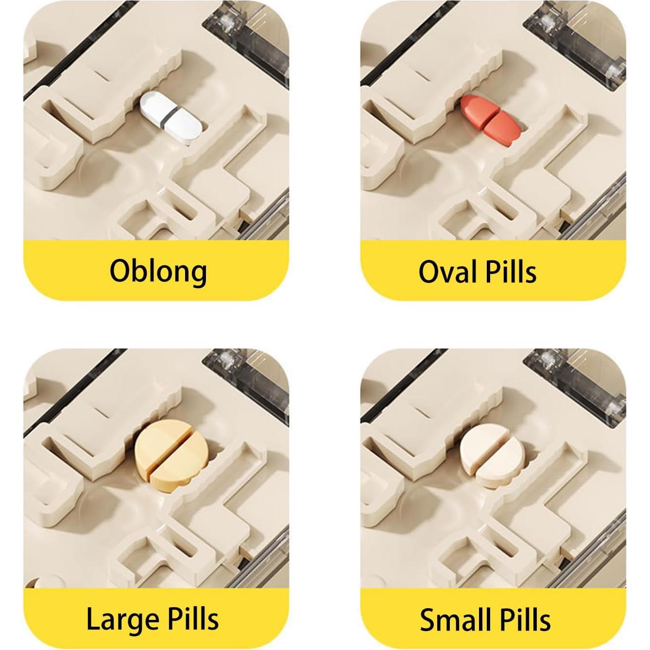 Cortador de Pastillas Yulikiker 3 en 1 con Almacenamiento