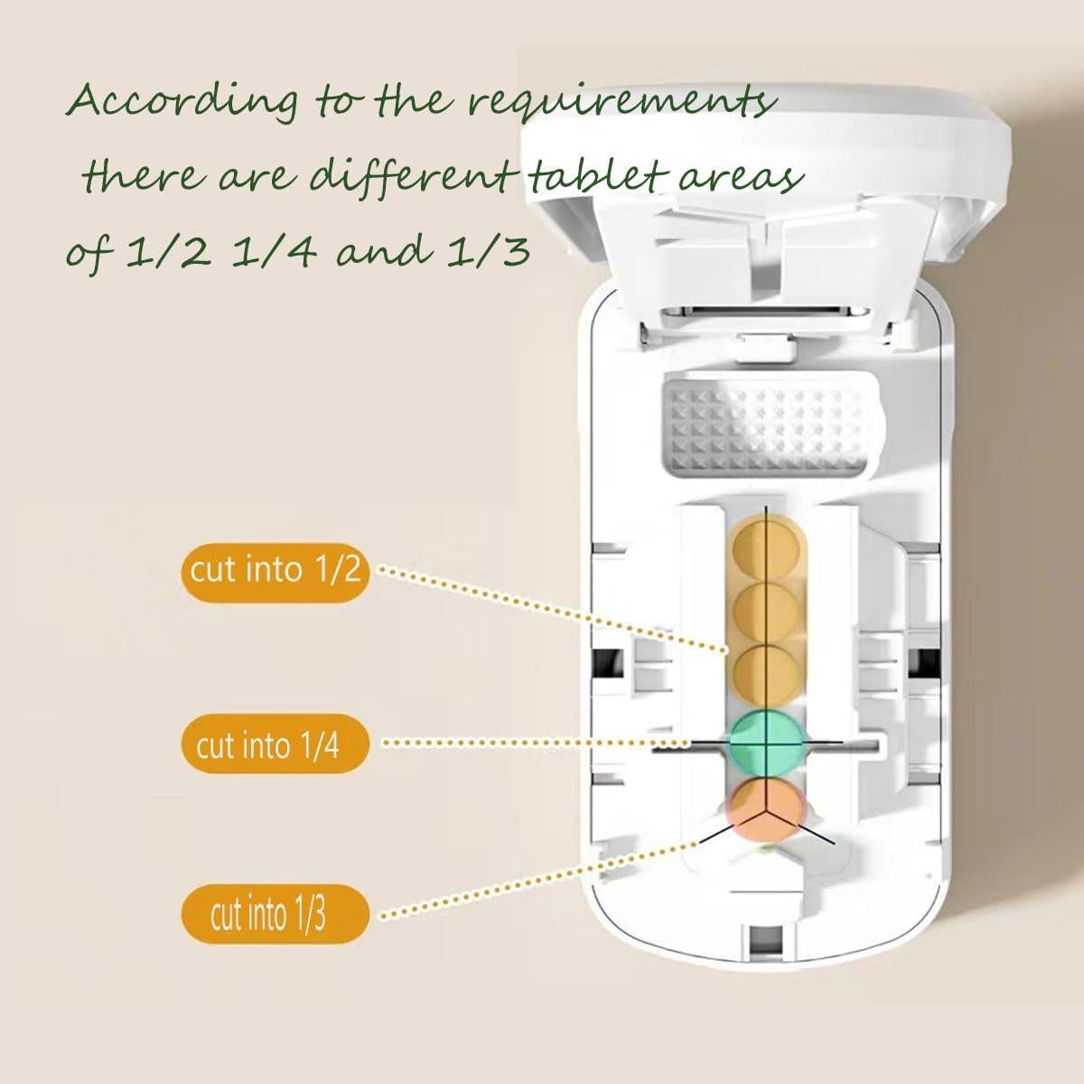 Cortador de Pastillas YJGMY con 3 Secciones de Corte Blanco