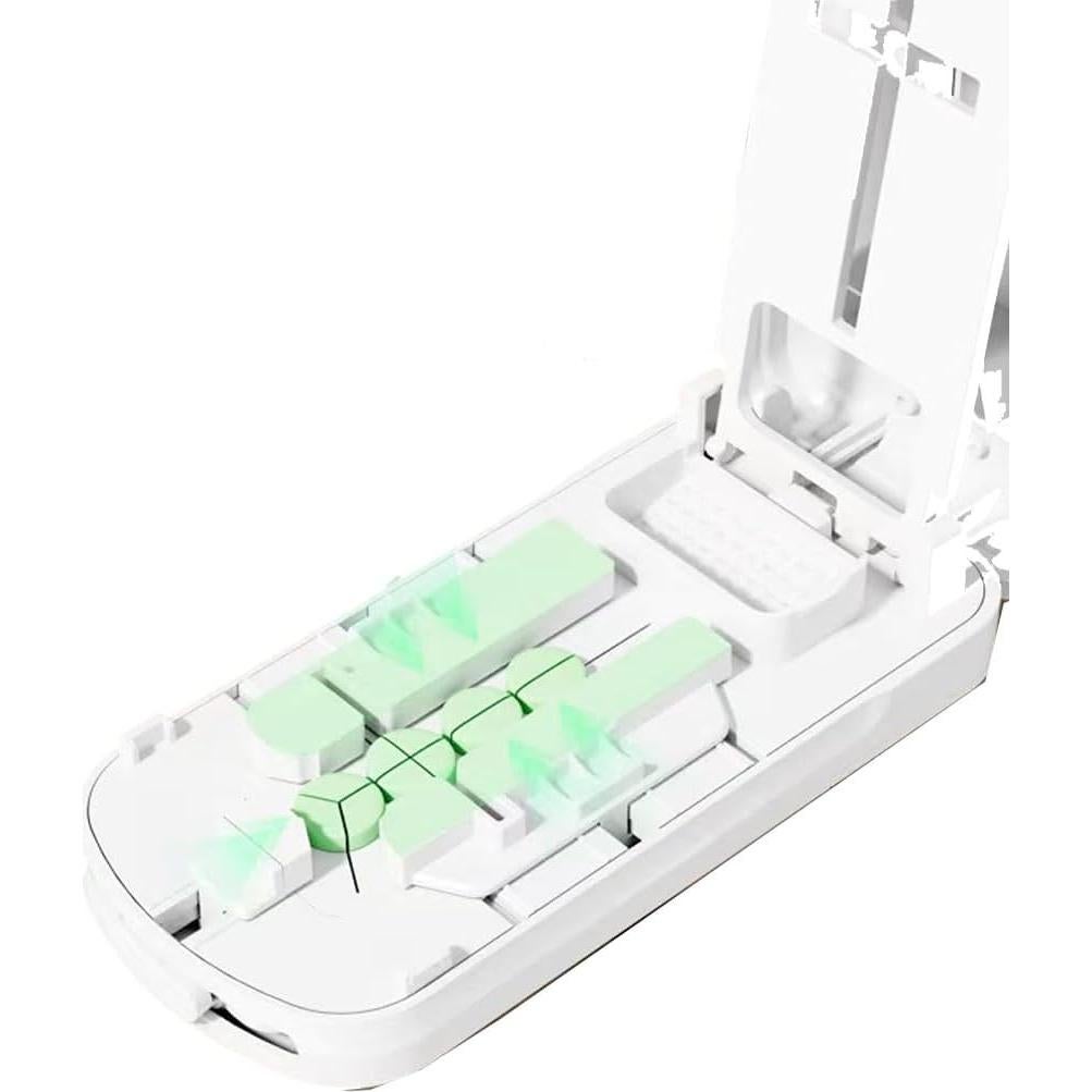 Cortador de Pastillas YJGMY con 3 Secciones de Corte Blanco