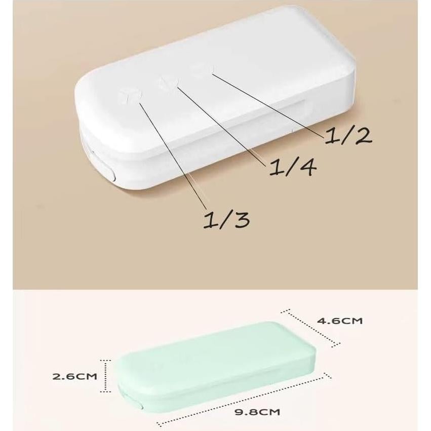 Cortador de Pastillas YJGMY con 3 Secciones de Corte Blanco