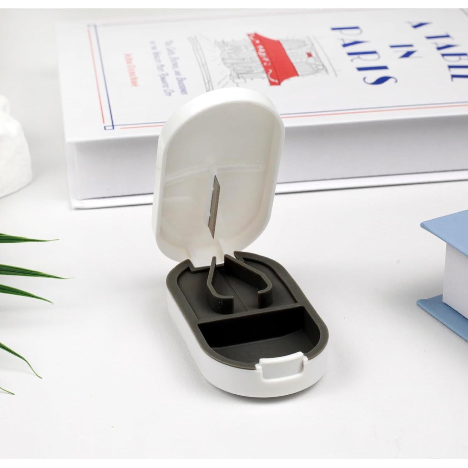 Cortador y Organizador de Pastillas Zoolinn 2 en 1 - Portátil