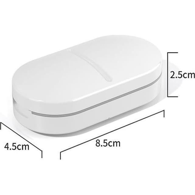 Organizador de Pastillas Diario Wopanxye 2 Compartimentos 8x4.2cm