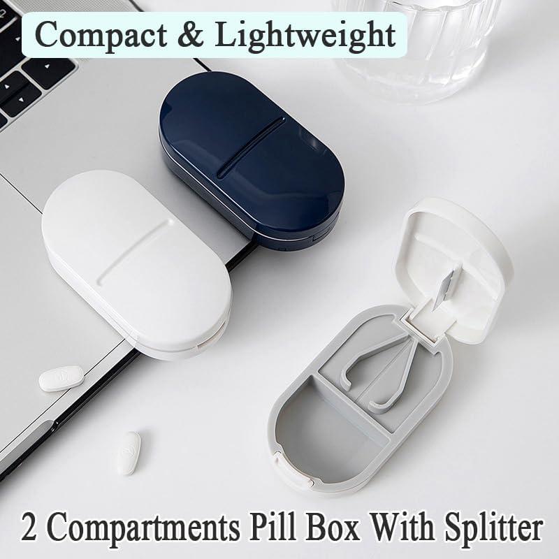 Organizador de Pastillas Diario Wopanxye 2 Compartimentos 8x4.2cm