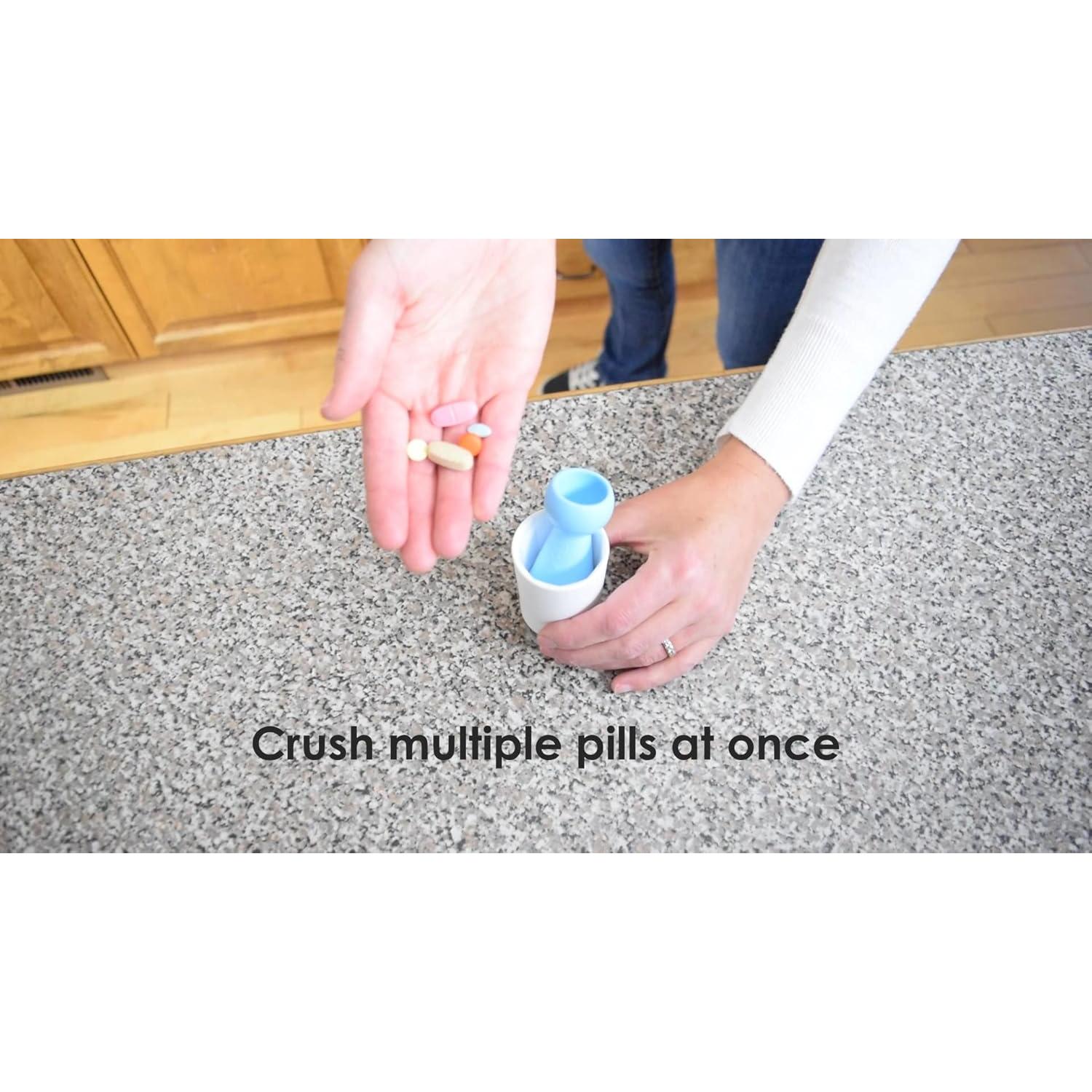 Triturador de Pastillas Equadose Pug - Polvo Fino para Medicamentos