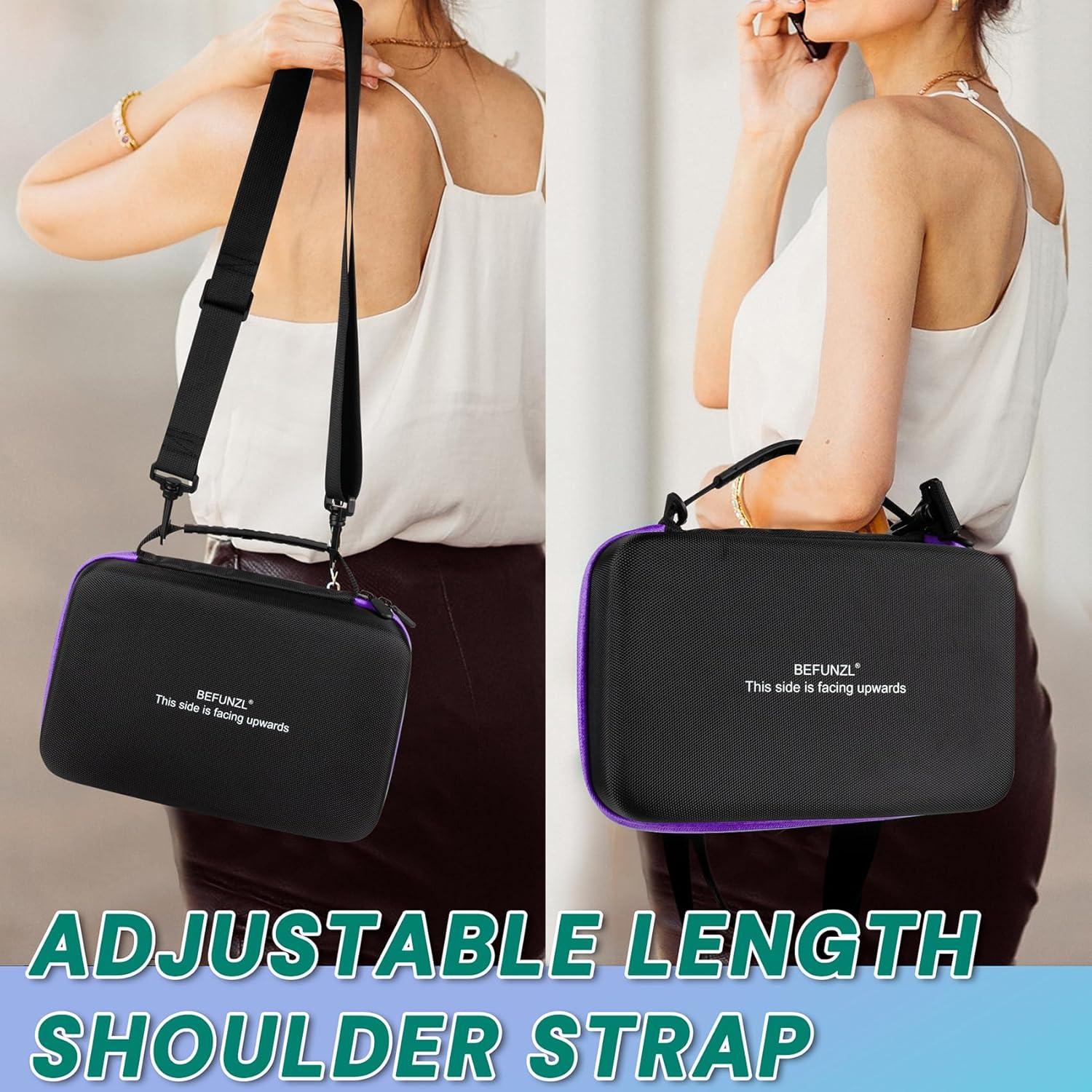 Organizador de Pastillas Mensual BEFUNZL 31 Días Púrpura 2 Veces al Día